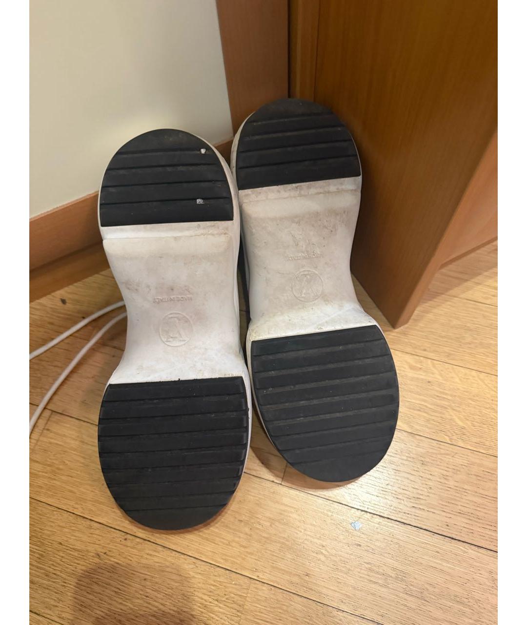 LOUIS VUITTON Белые кожаные кроссовки, фото 3