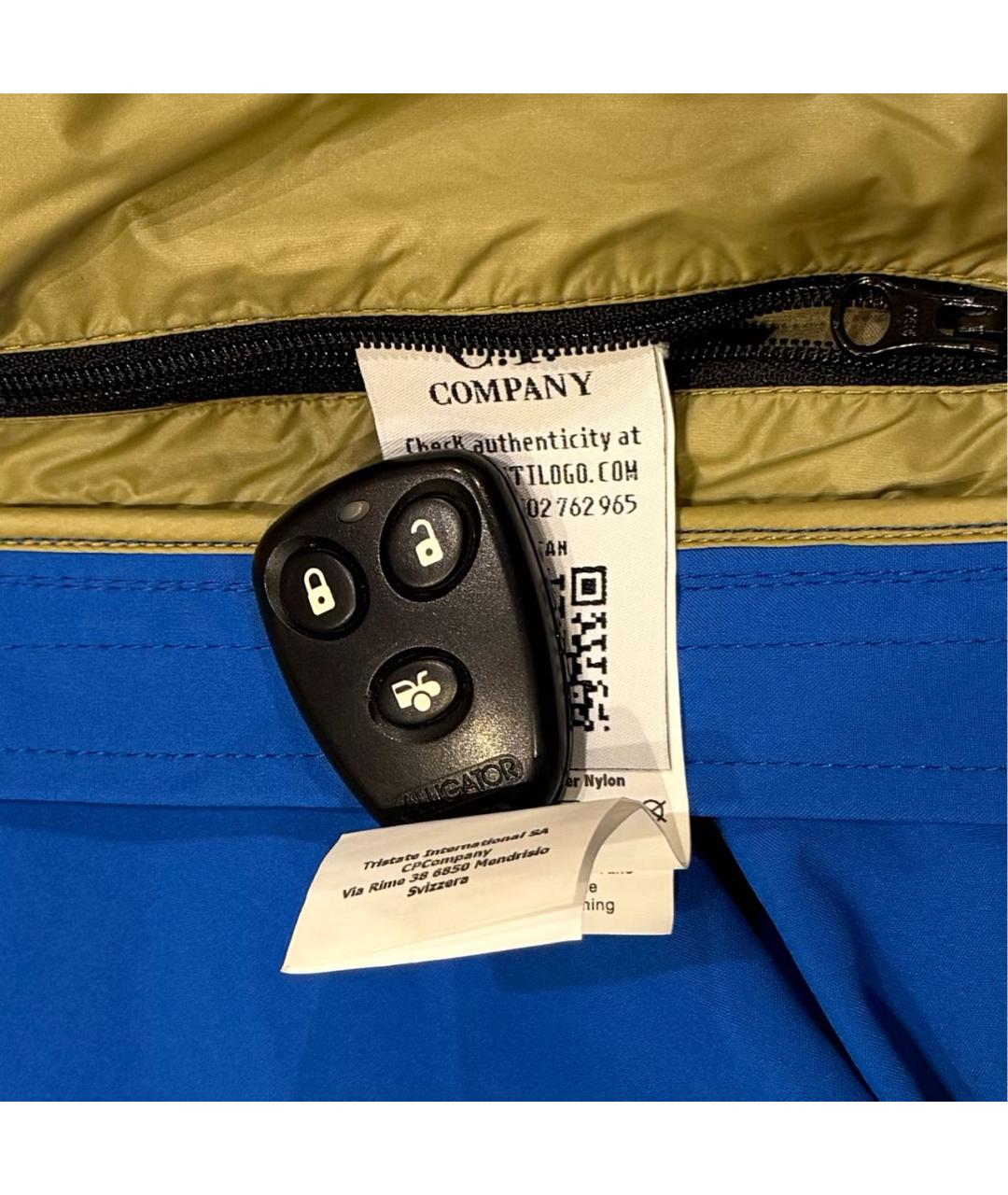 CP COMPANY Синяя полиамидовая куртка, фото 6