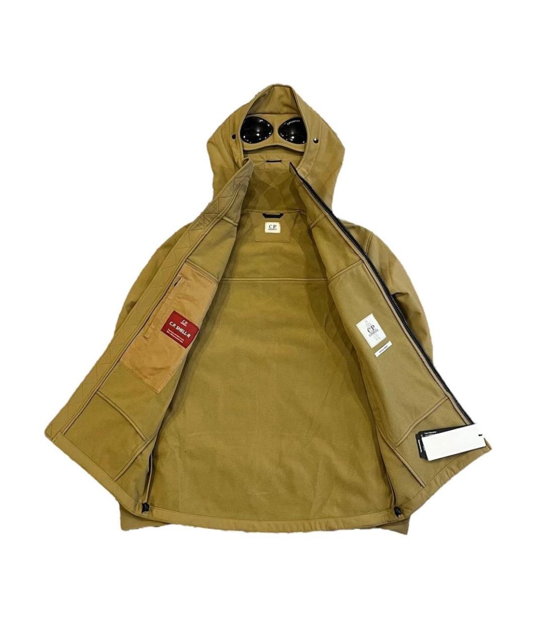 CP COMPANY Бежевая полиамидовая куртка, фото 3