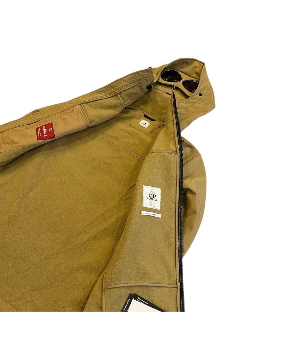 CP COMPANY Бежевая полиамидовая куртка, фото 5