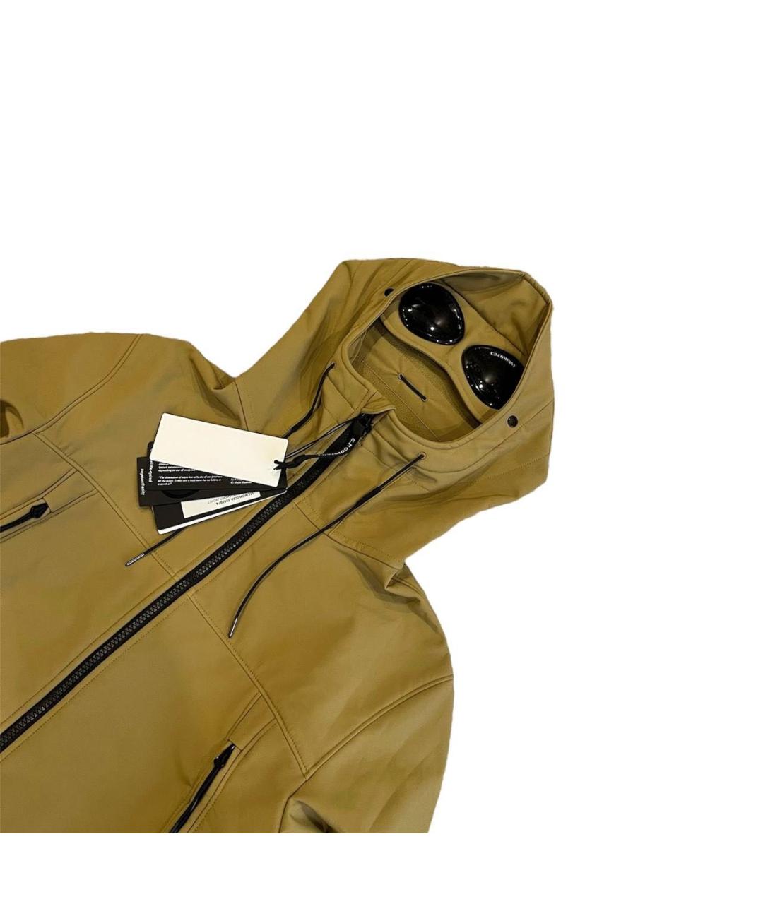 CP COMPANY Бежевая полиамидовая куртка, фото 2