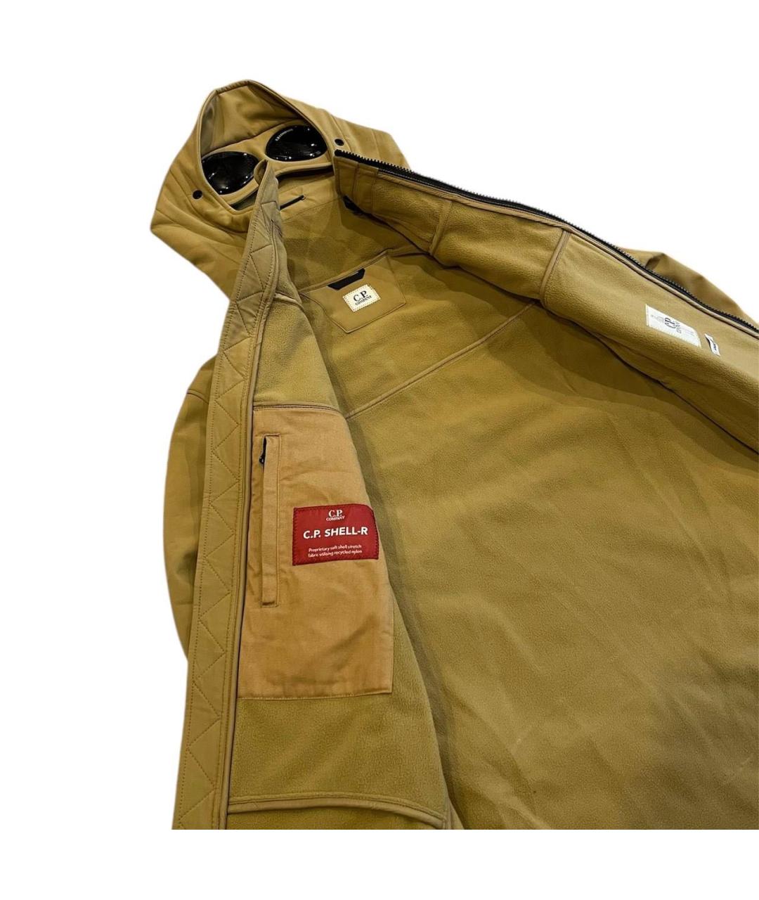 CP COMPANY Бежевая полиамидовая куртка, фото 4