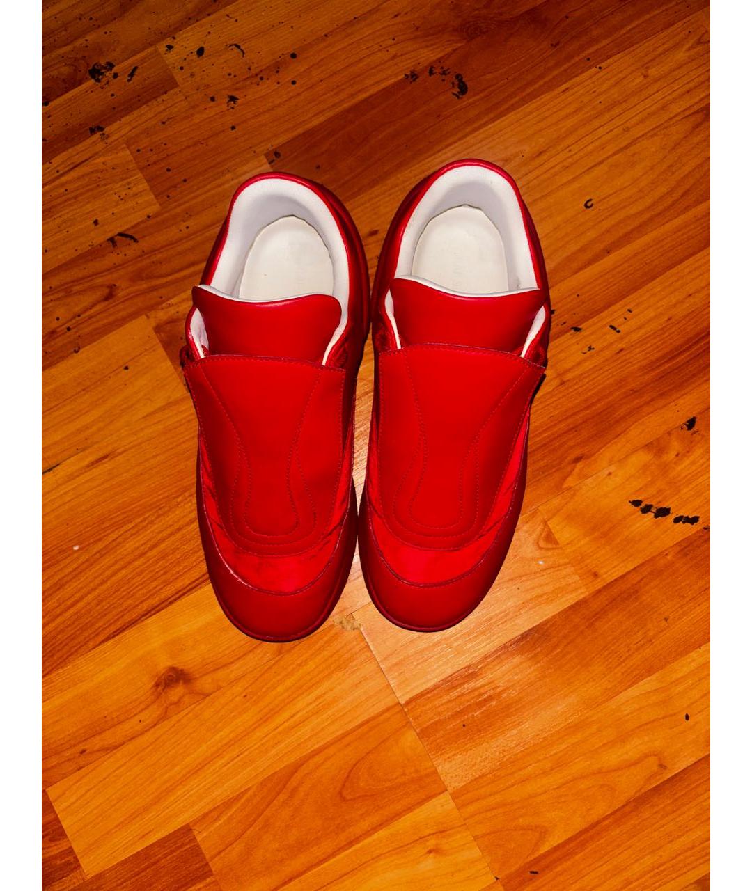 RAF SIMONS Красные синтетические высокие ботинки, фото 2