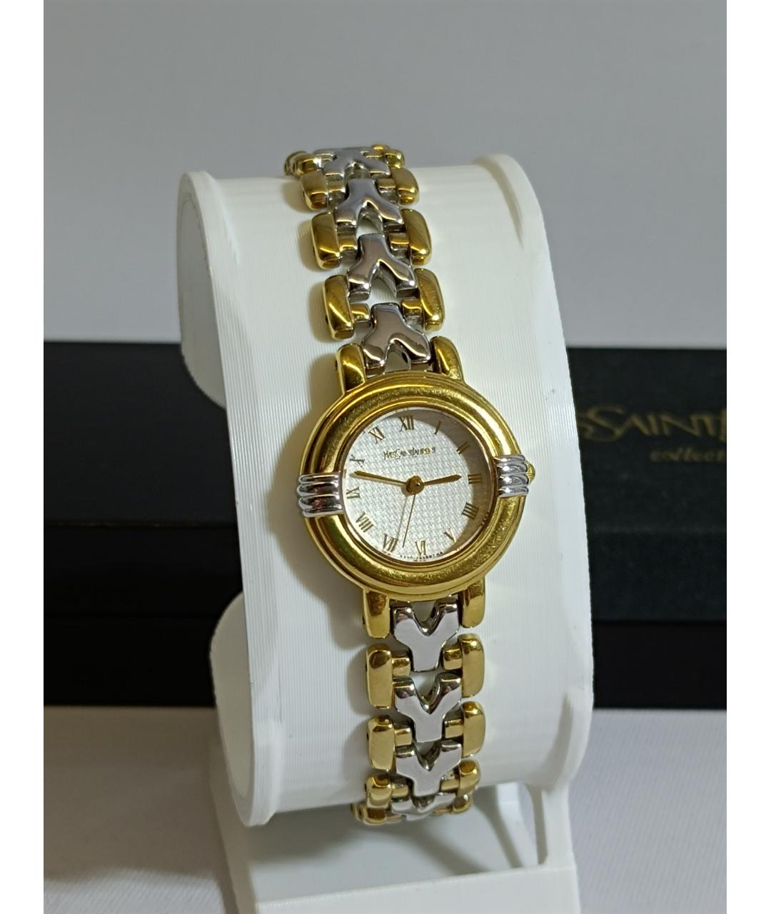 SAINT LAURENT Серебряные металлические часы, фото 10