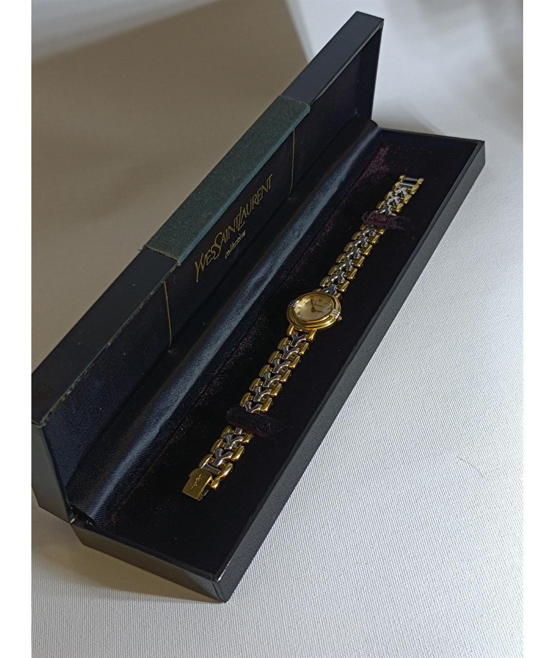 SAINT LAURENT Серебряные металлические часы, фото 9