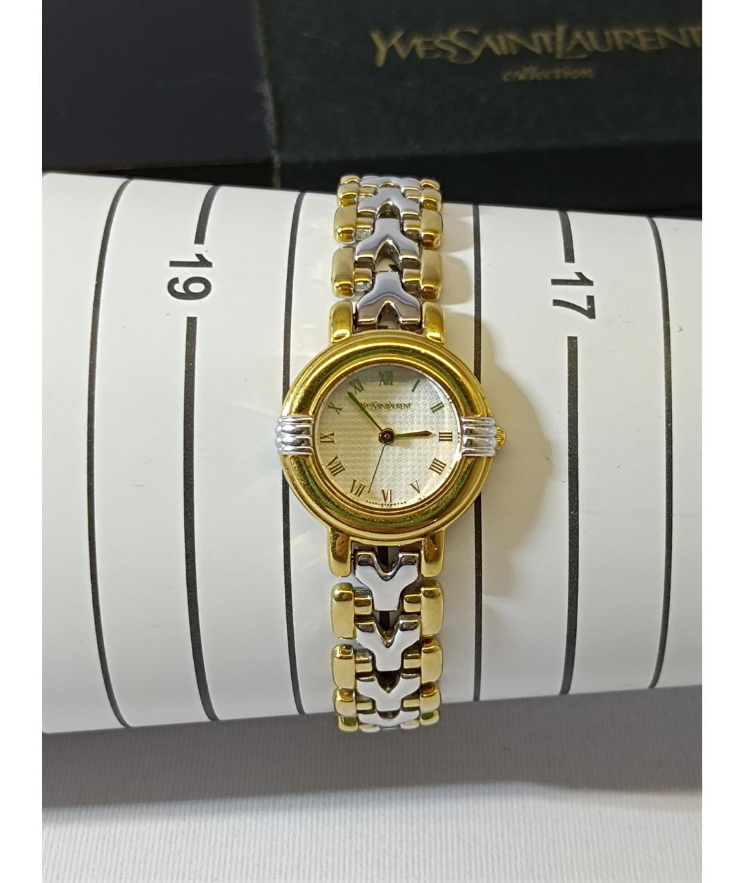 SAINT LAURENT Серебряные металлические часы, фото 6