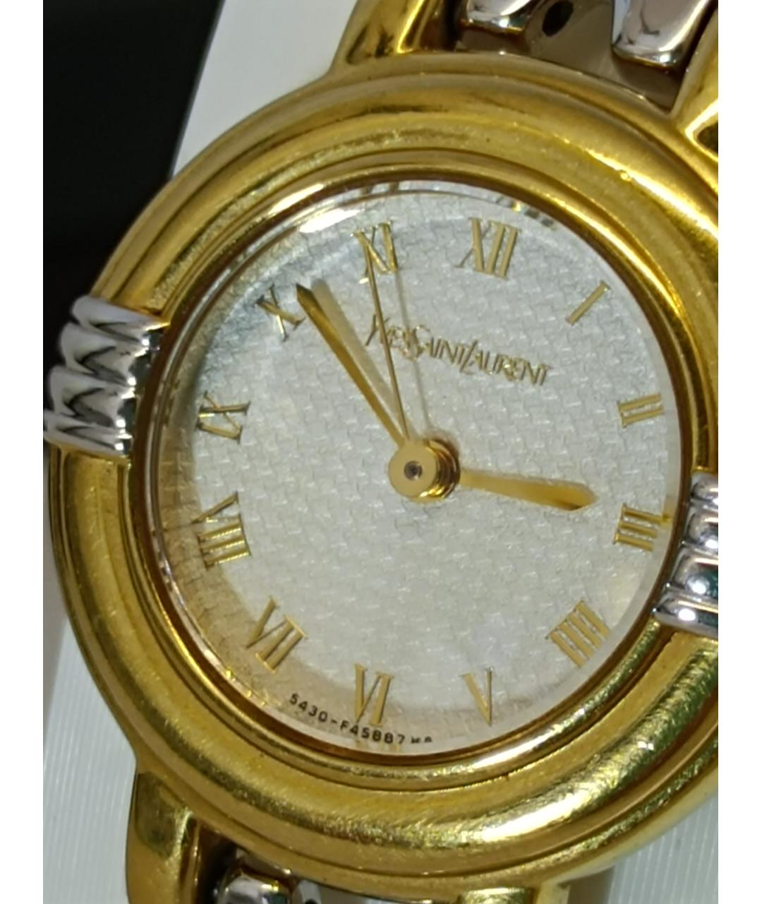 SAINT LAURENT Серебряные металлические часы, фото 2