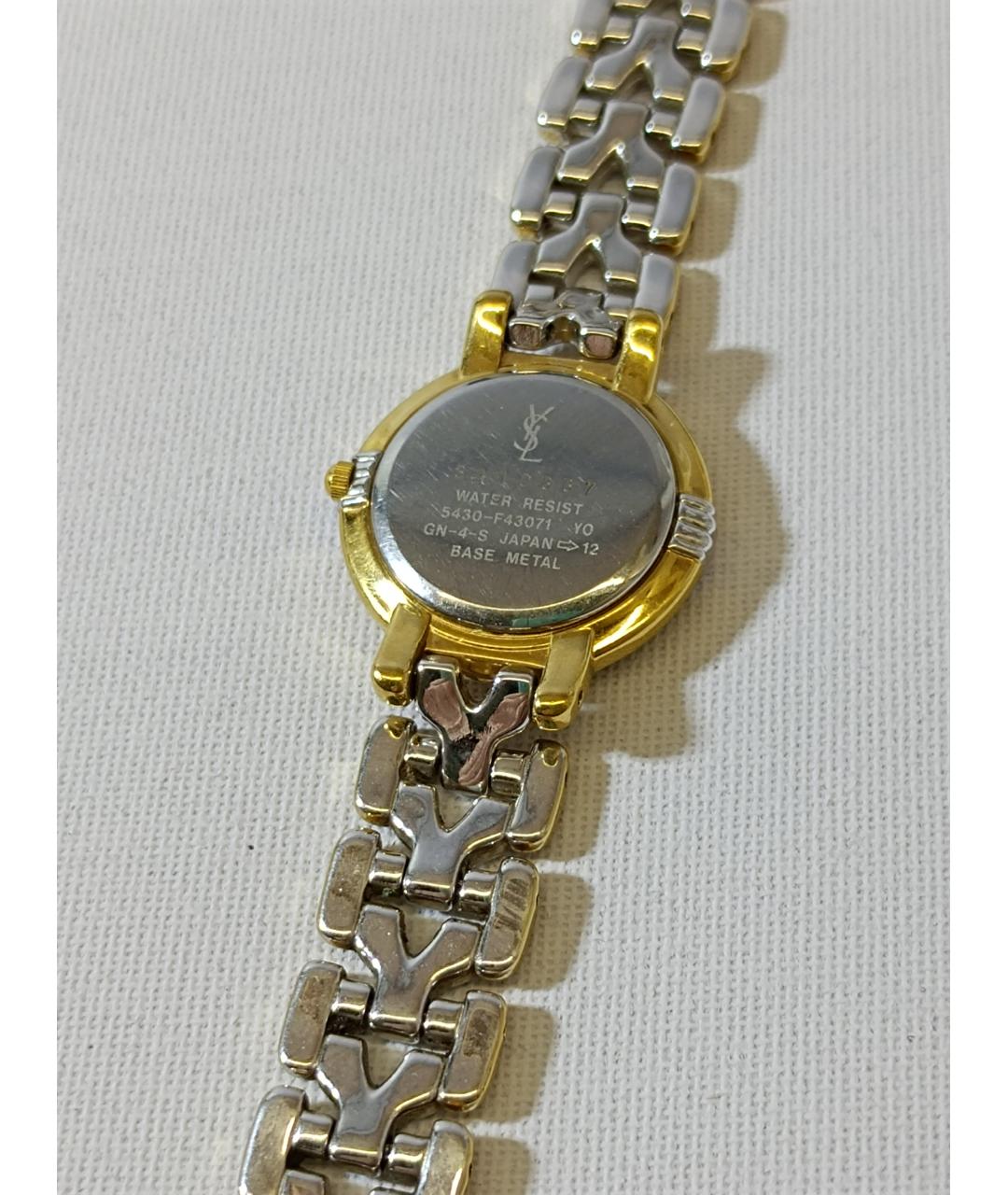 SAINT LAURENT Серебряные металлические часы, фото 7