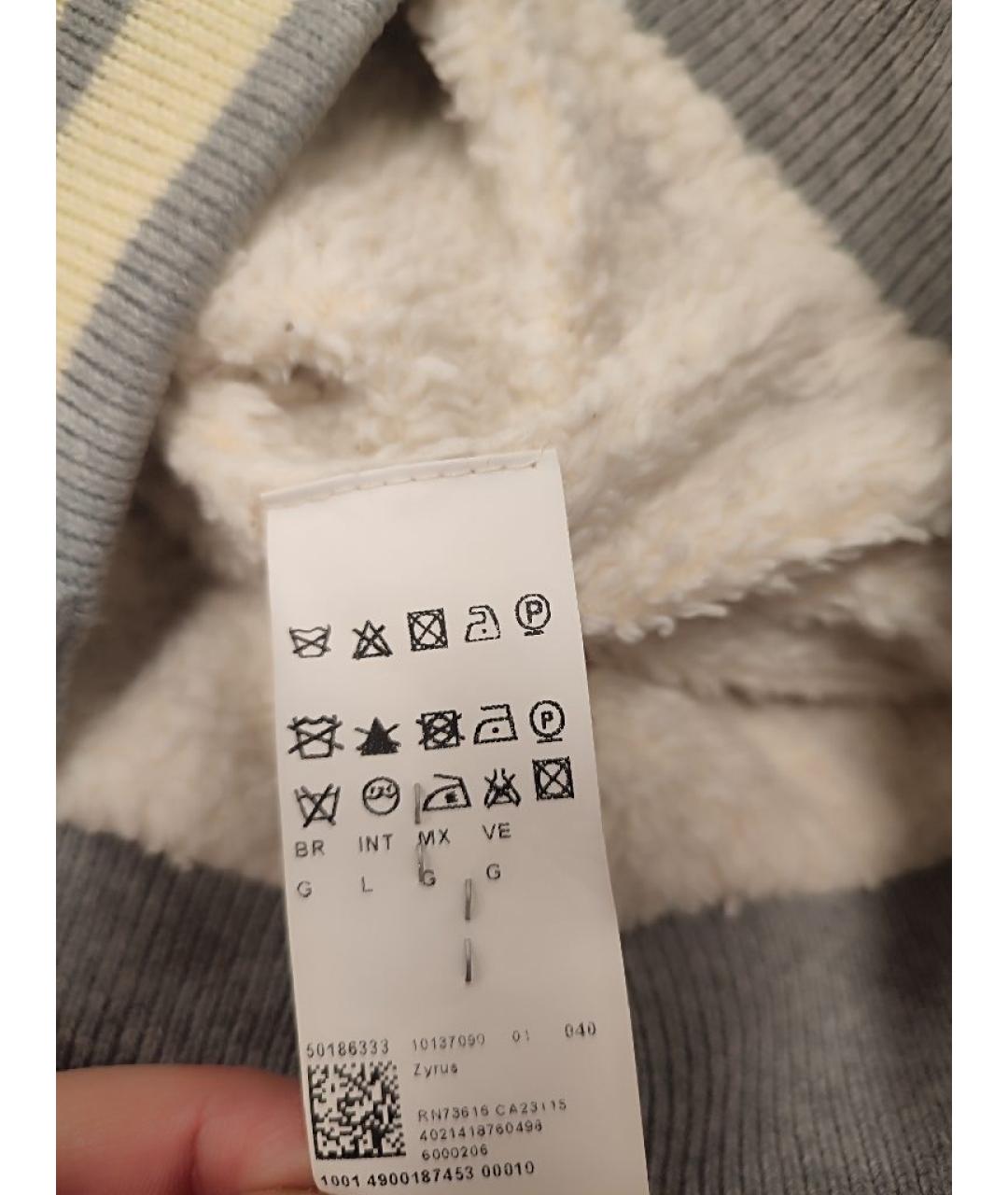 HUGO BOSS Серая хлопковая куртка, фото 5