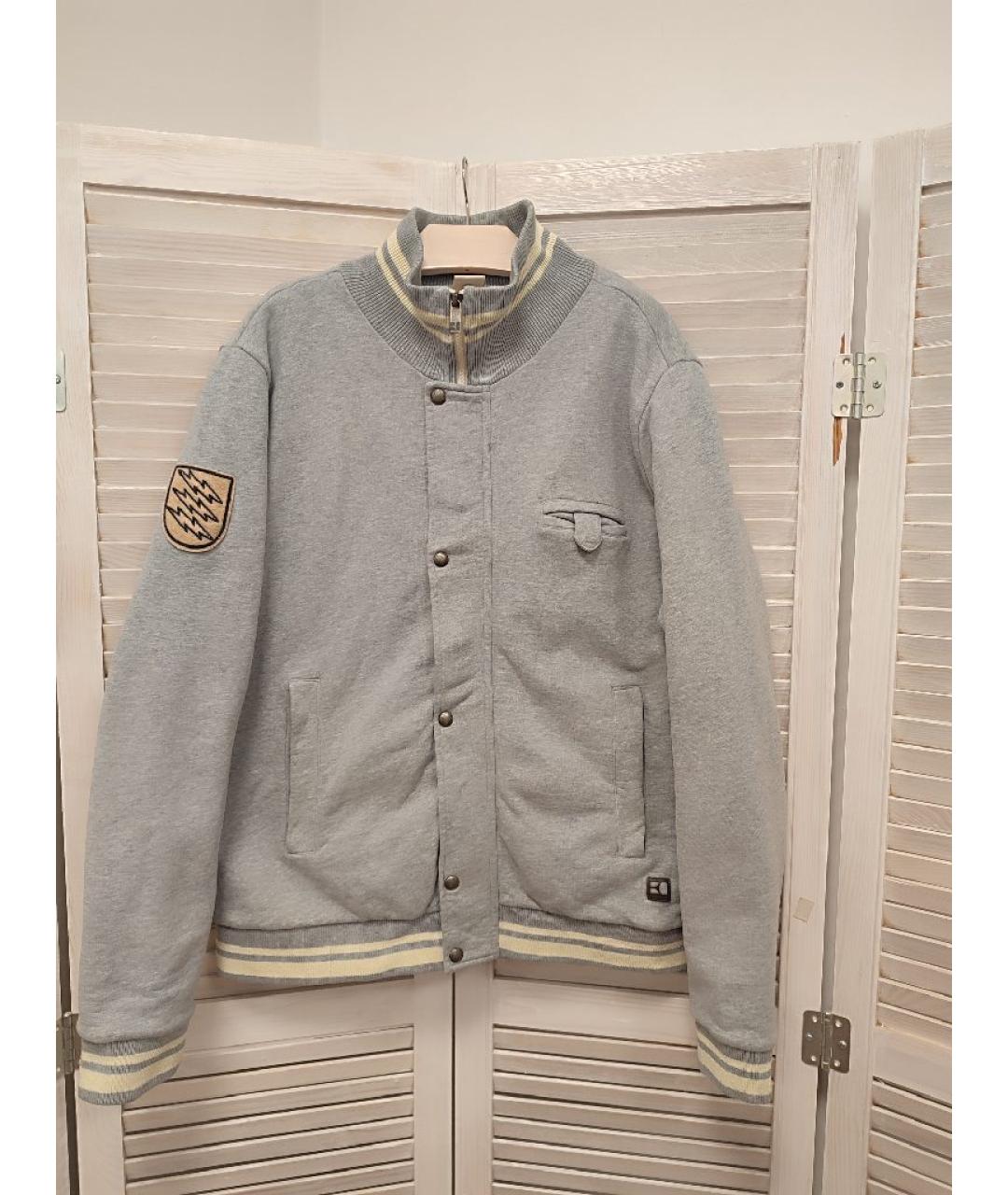 HUGO BOSS Серая хлопковая куртка, фото 10