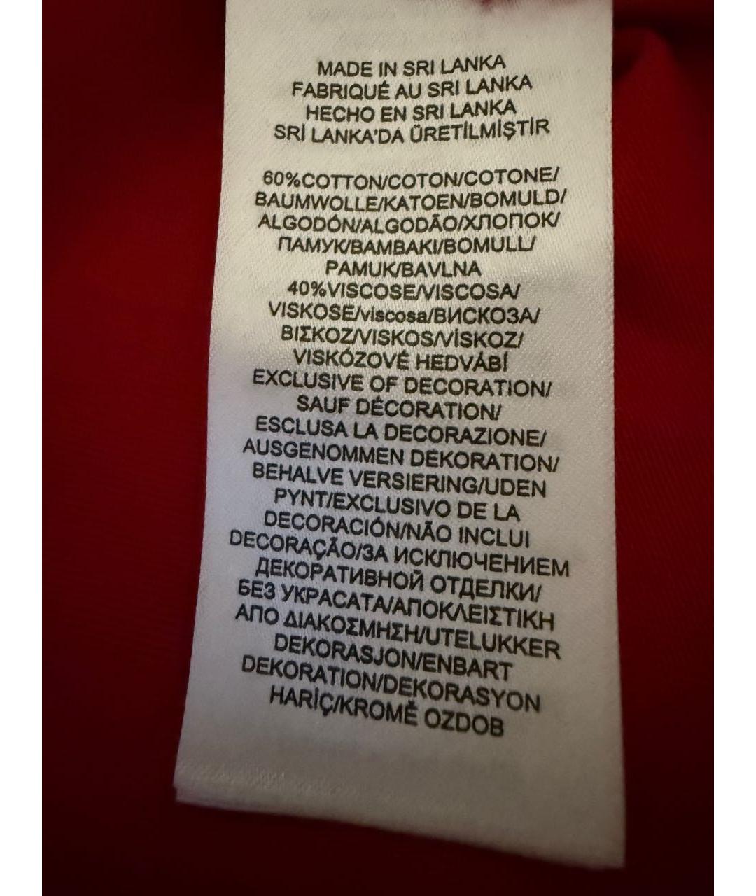 RALPH LAUREN Красная вискозная пижама, фото 6