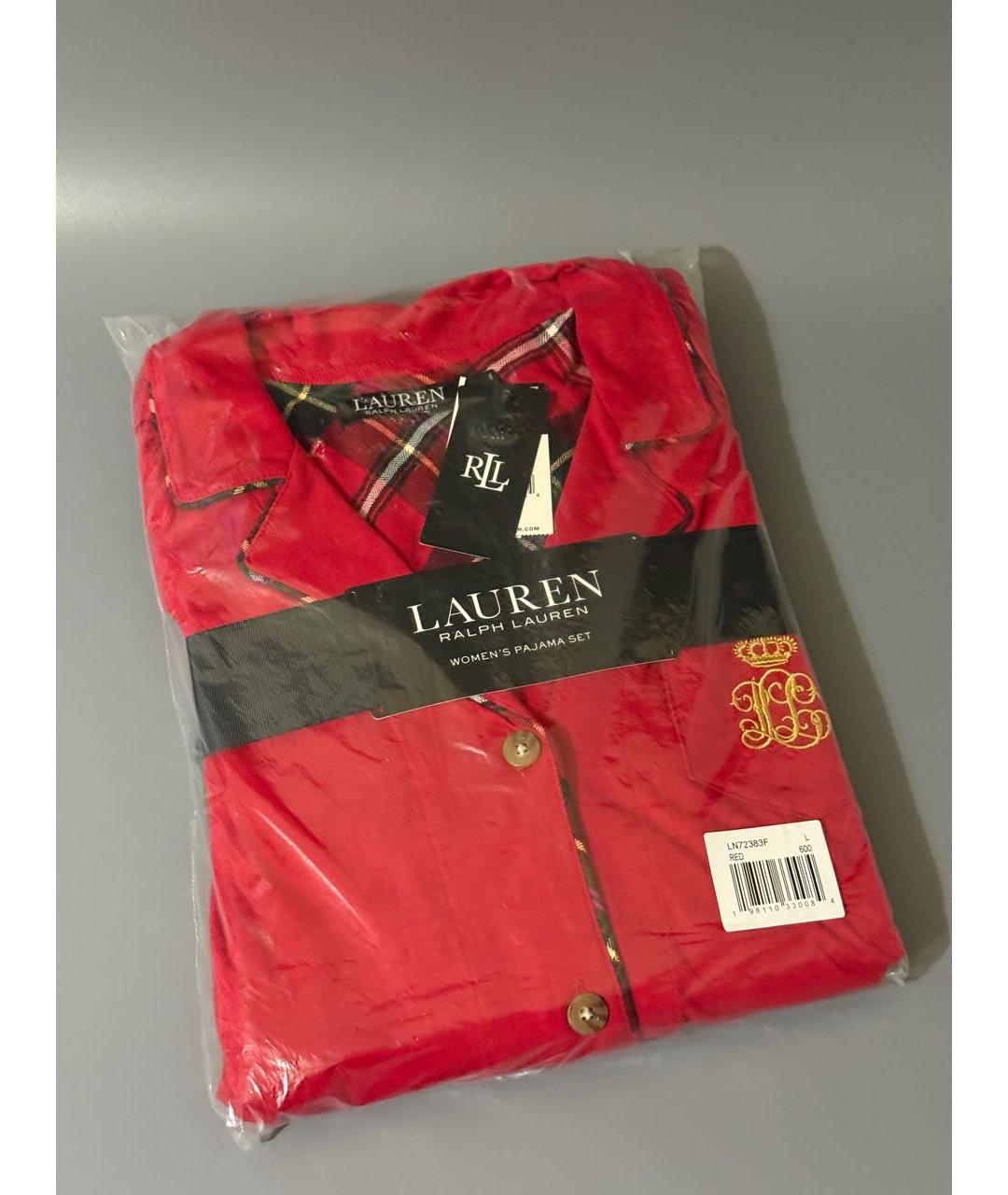 RALPH LAUREN Красная вискозная пижама, фото 8