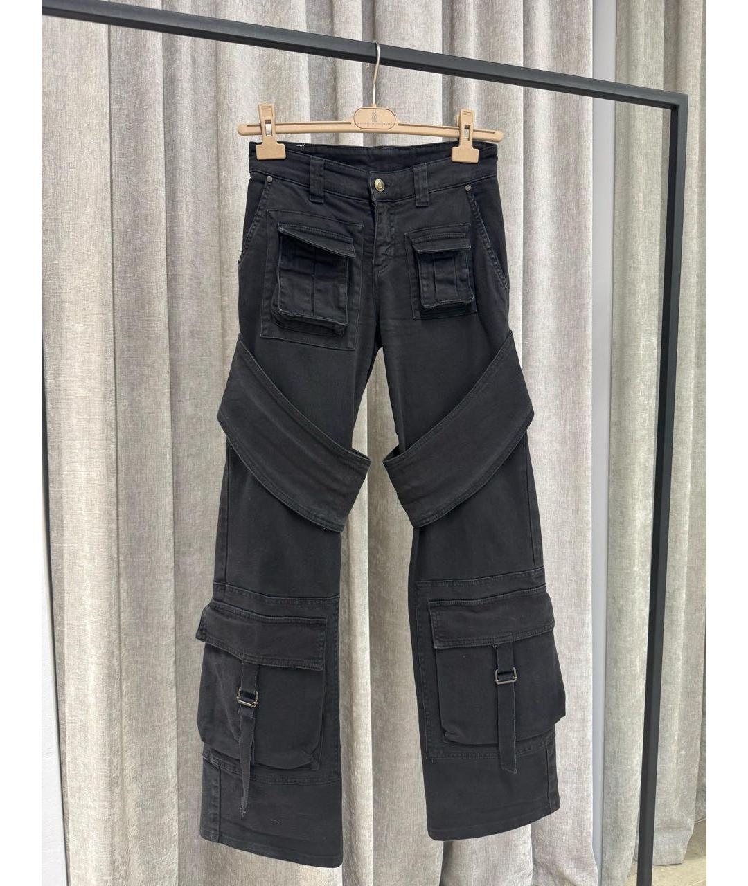 BLUMARINE Черные прямые джинсы, фото 3