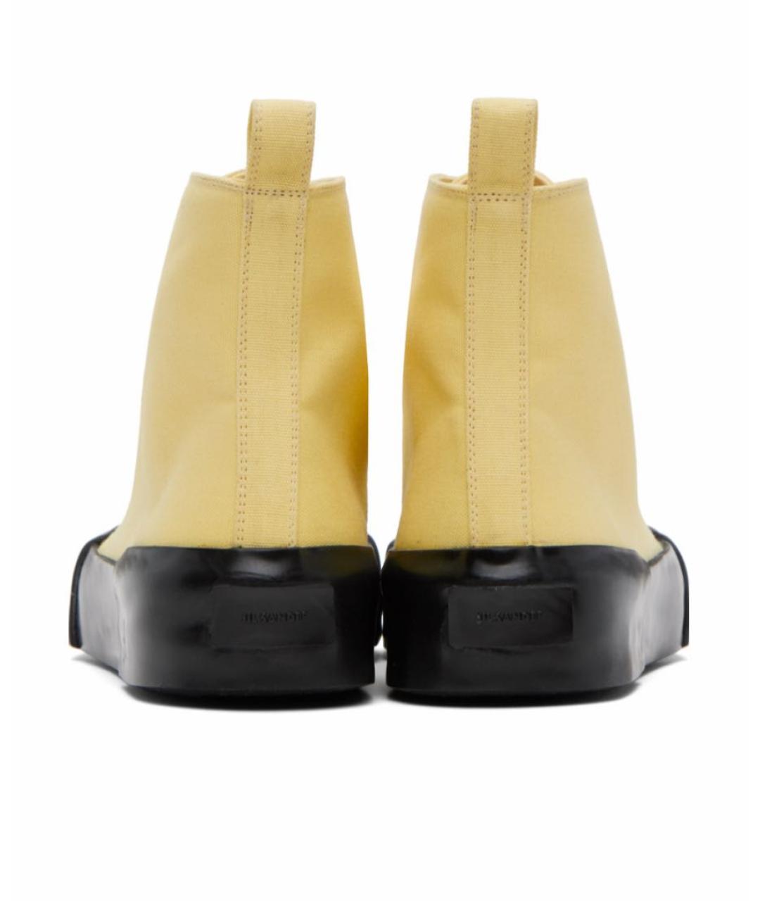 JIL SANDER Бежевые текстильные кеды, фото 4