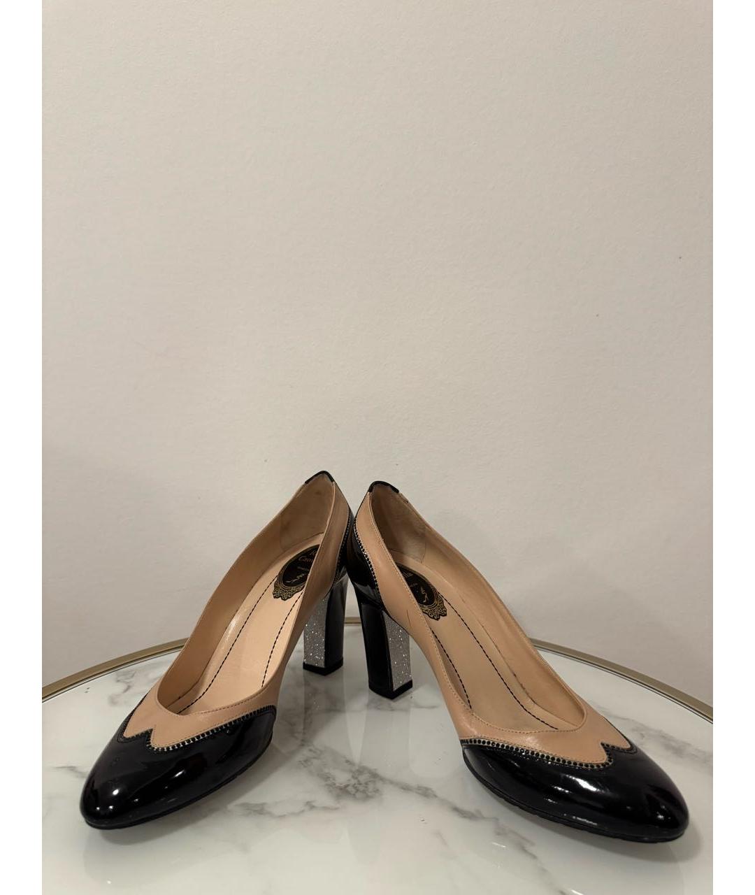 RENE CAOVILLA Бежевые туфли из лакированной кожи, фото 2