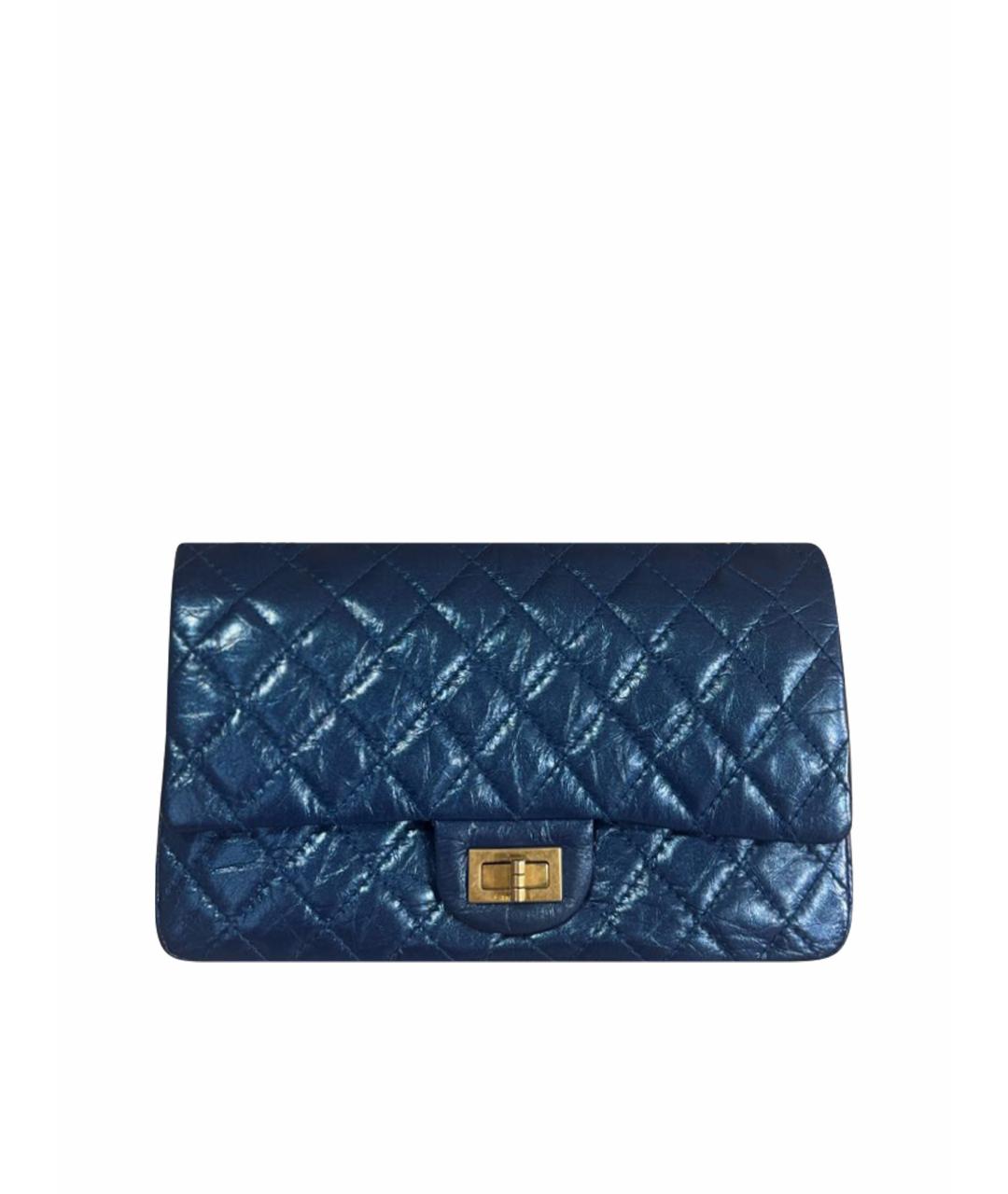 CHANEL Синяя кожаная сумка через плечо, фото 1