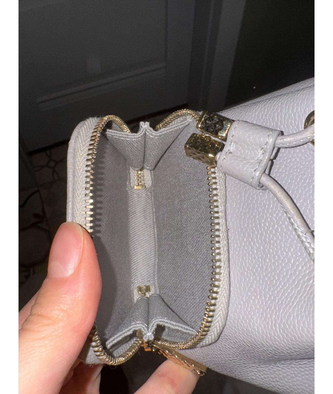 CHANEL Голубая кожаная сумка через плечо, фото 7