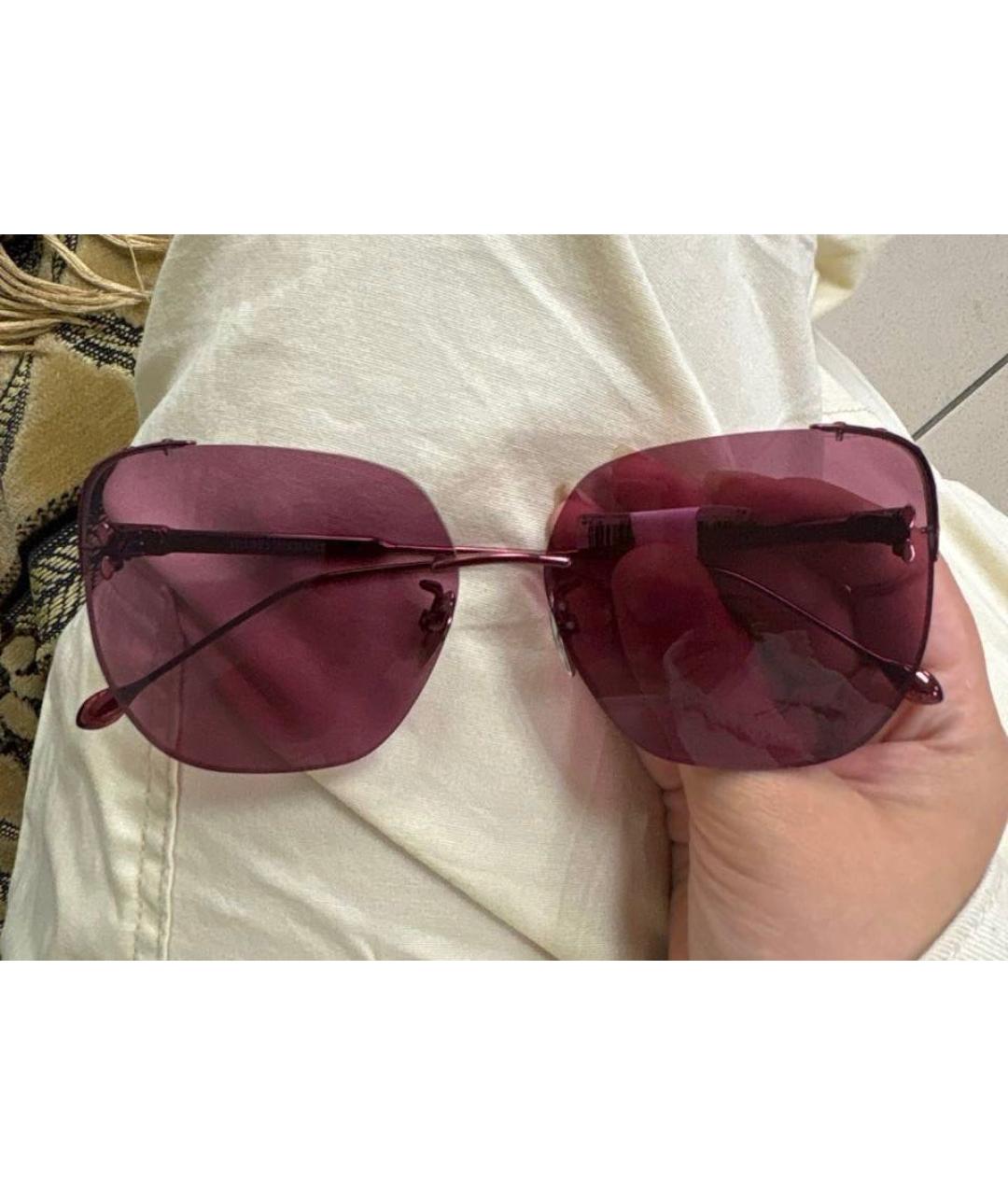 ISABEL MARANT Красные металлические солнцезащитные очки, фото 3