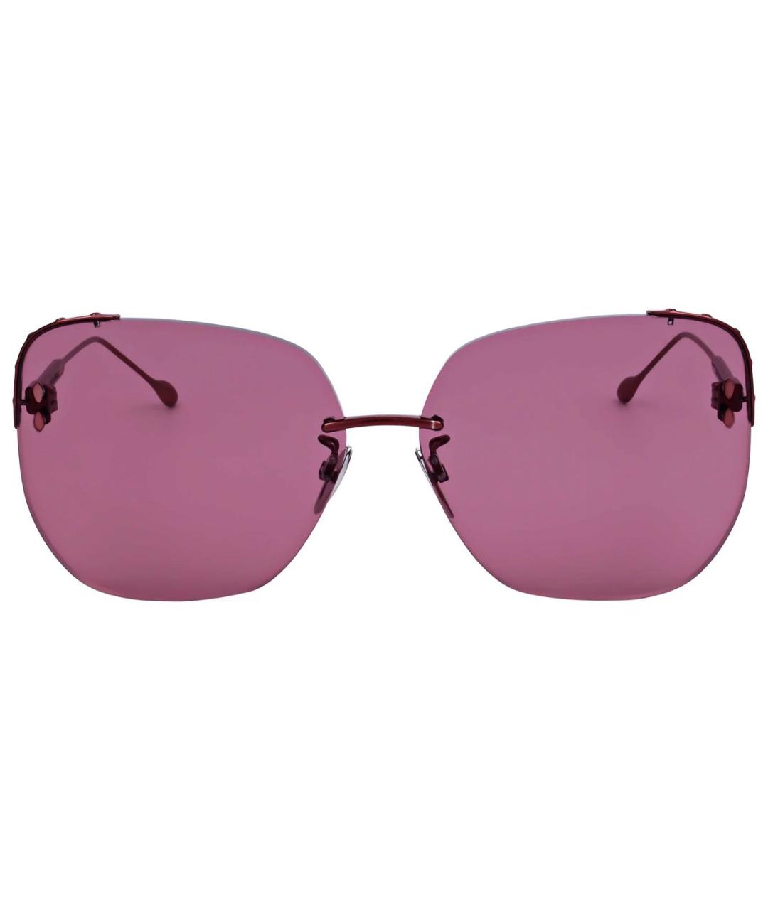 ISABEL MARANT Красные металлические солнцезащитные очки, фото 2