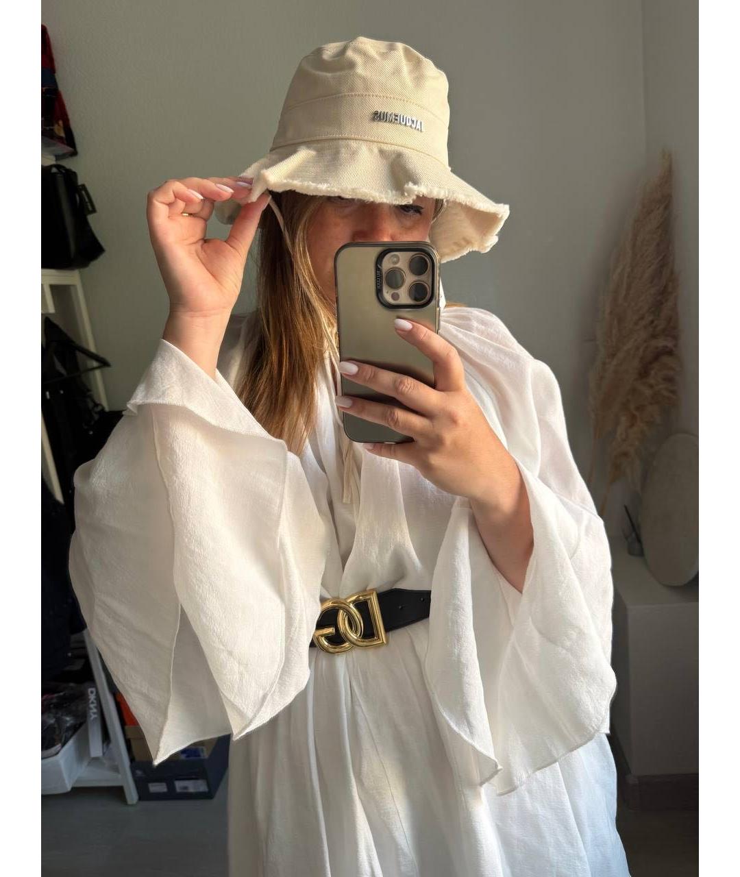 JACQUEMUS Бежевая хлопковая панама, фото 2