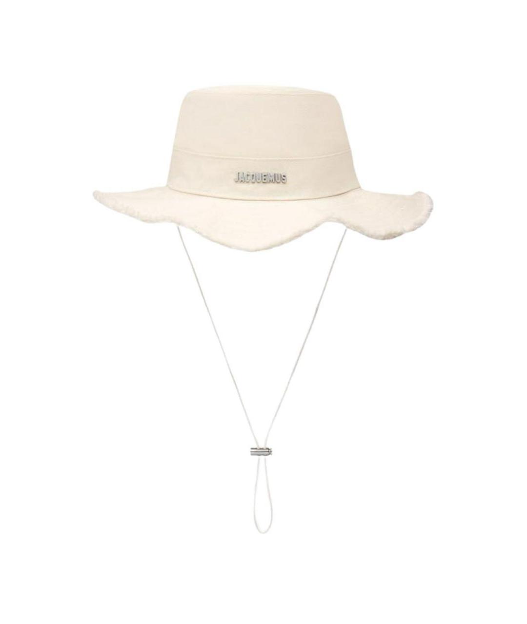 JACQUEMUS Бежевая хлопковая панама, фото 1