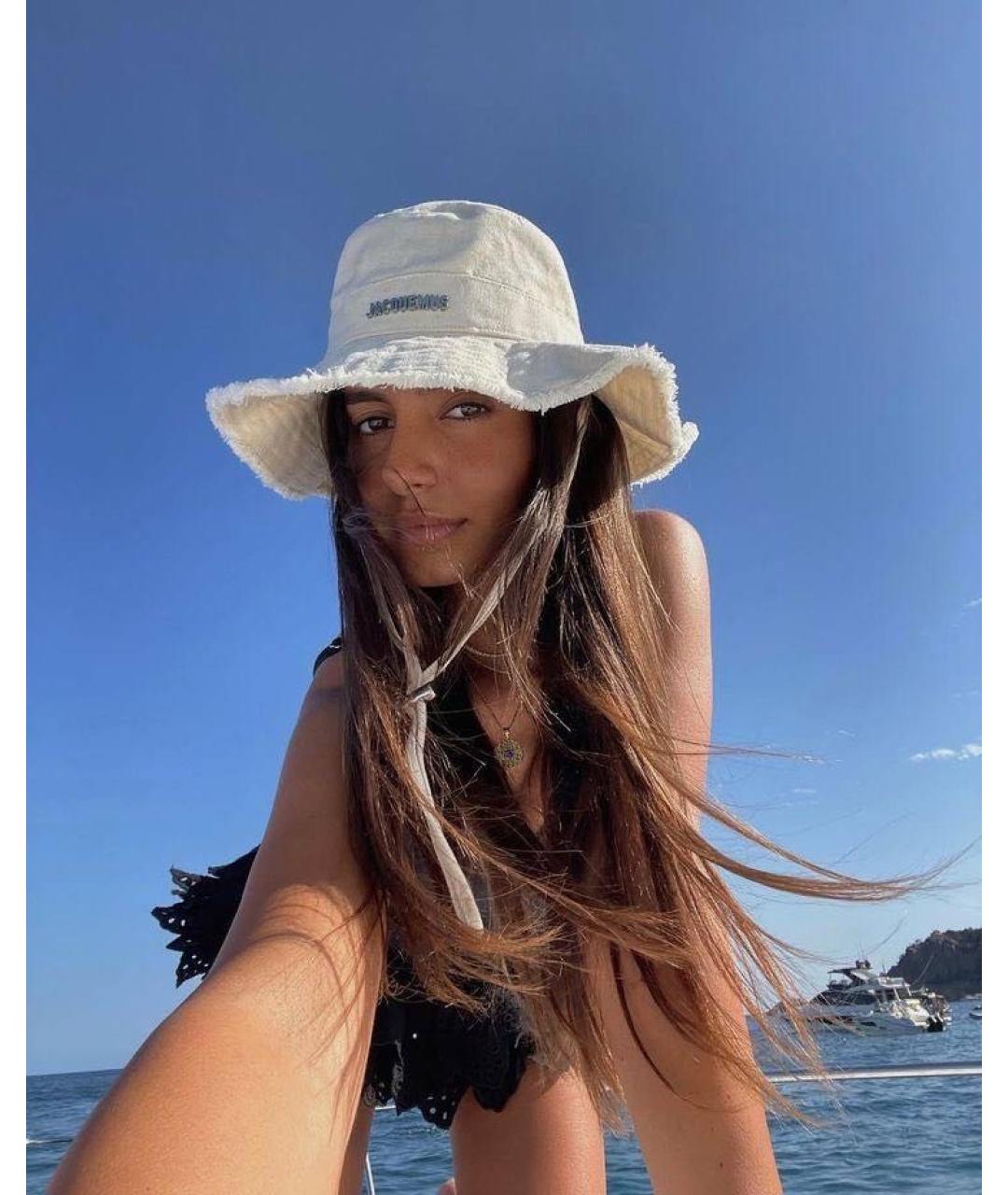 JACQUEMUS Бежевая хлопковая панама, фото 4