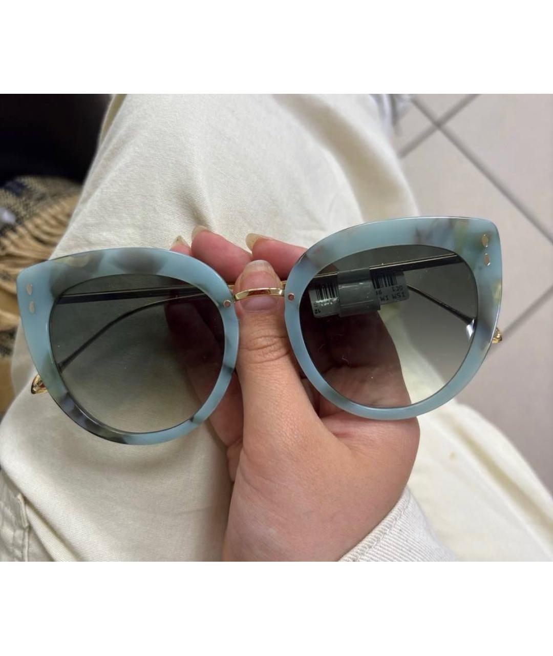 ISABEL MARANT Зеленые пластиковые солнцезащитные очки, фото 3