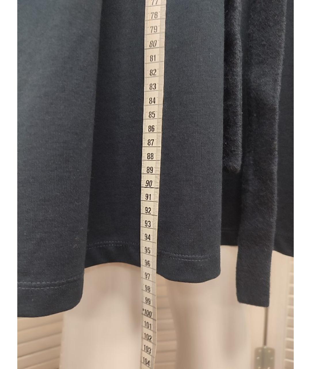 COS Темно-синее шерстяное повседневное платье, фото 8