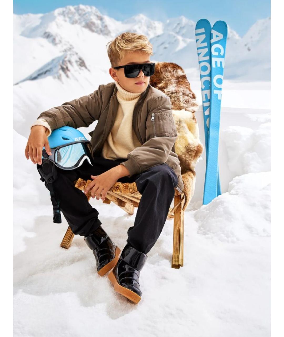 SOLACE LONDON Черные резиновые сапоги, фото 6