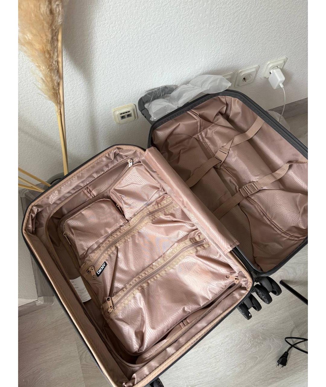 DKNY Серый чемодан, фото 6