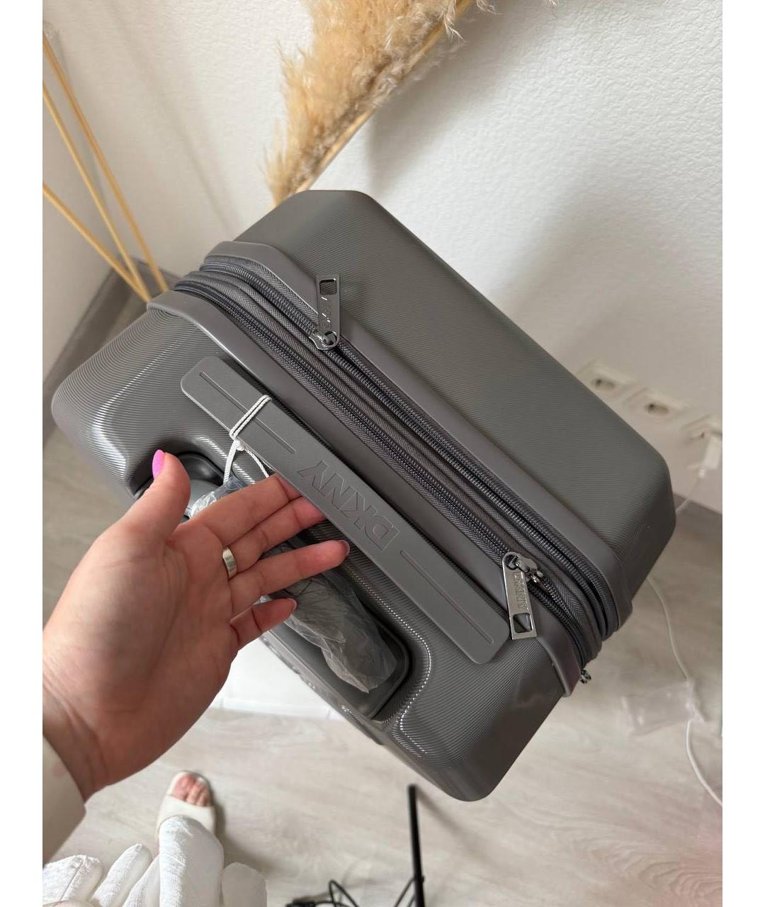 DKNY Серый чемодан, фото 4