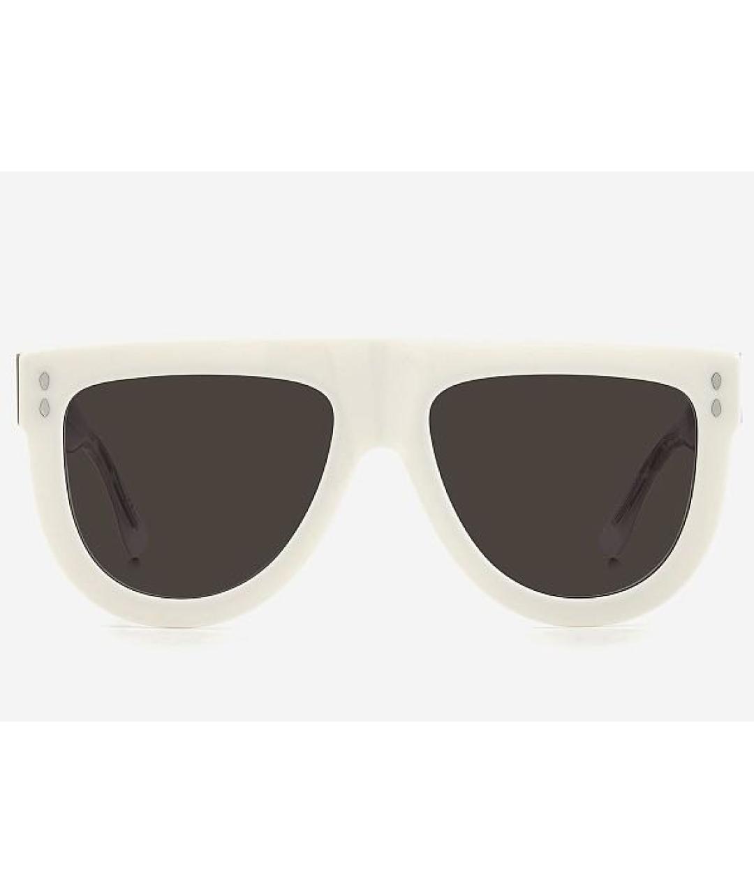 ISABEL MARANT Белые пластиковые солнцезащитные очки, фото 2