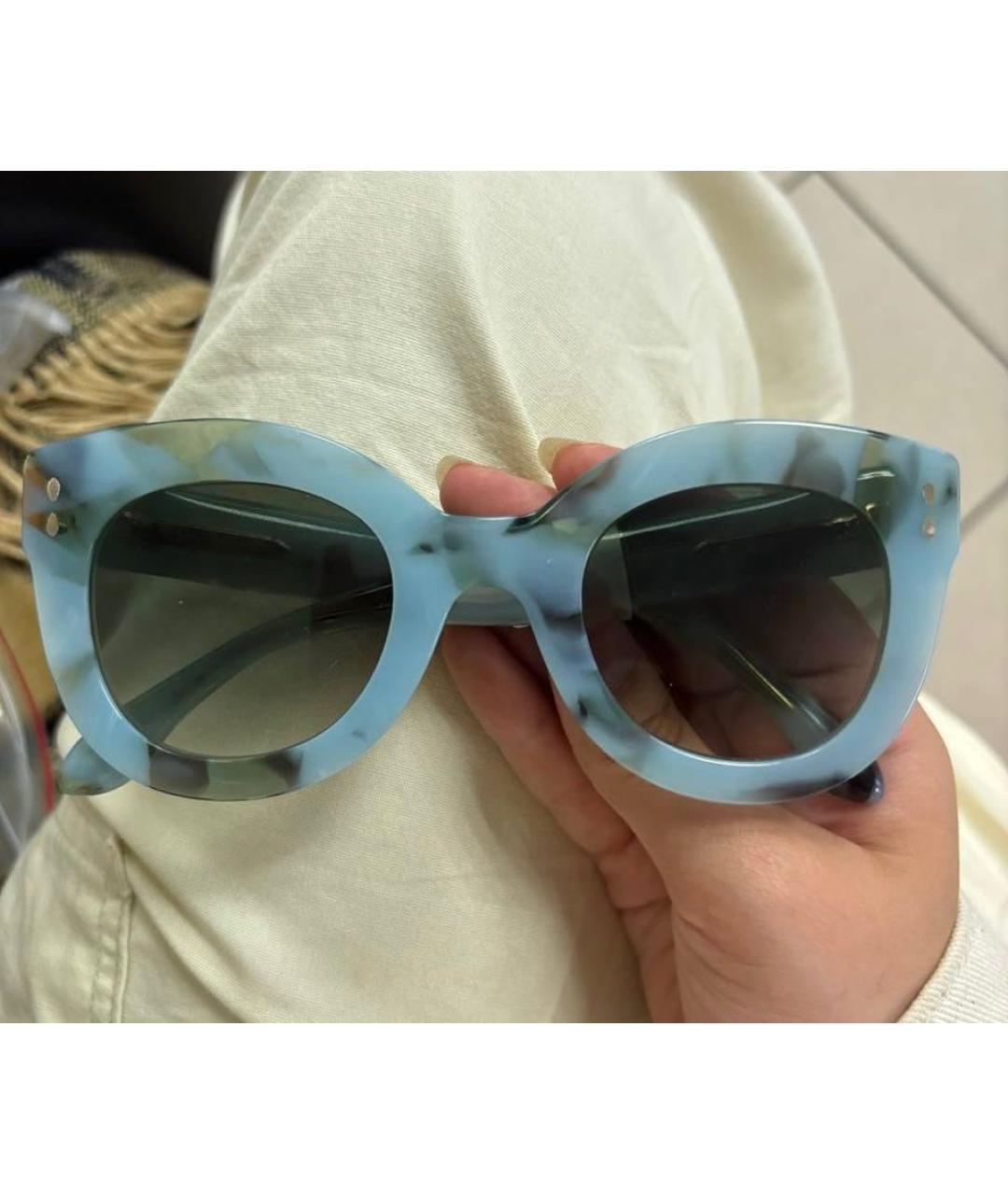 ISABEL MARANT Зеленые пластиковые солнцезащитные очки, фото 3