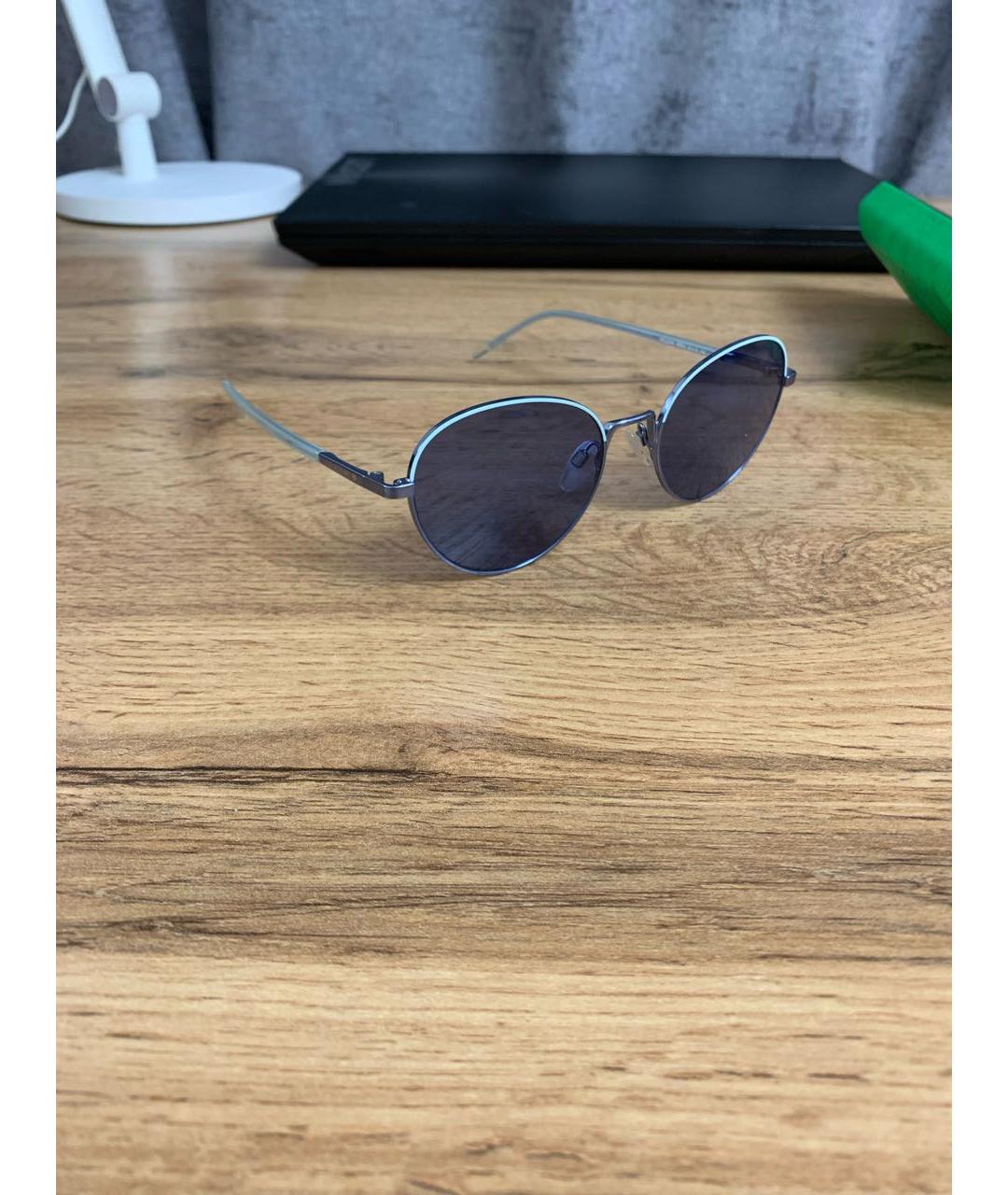 LOVE MOSCHINO Голубые пластиковые солнцезащитные очки, фото 2