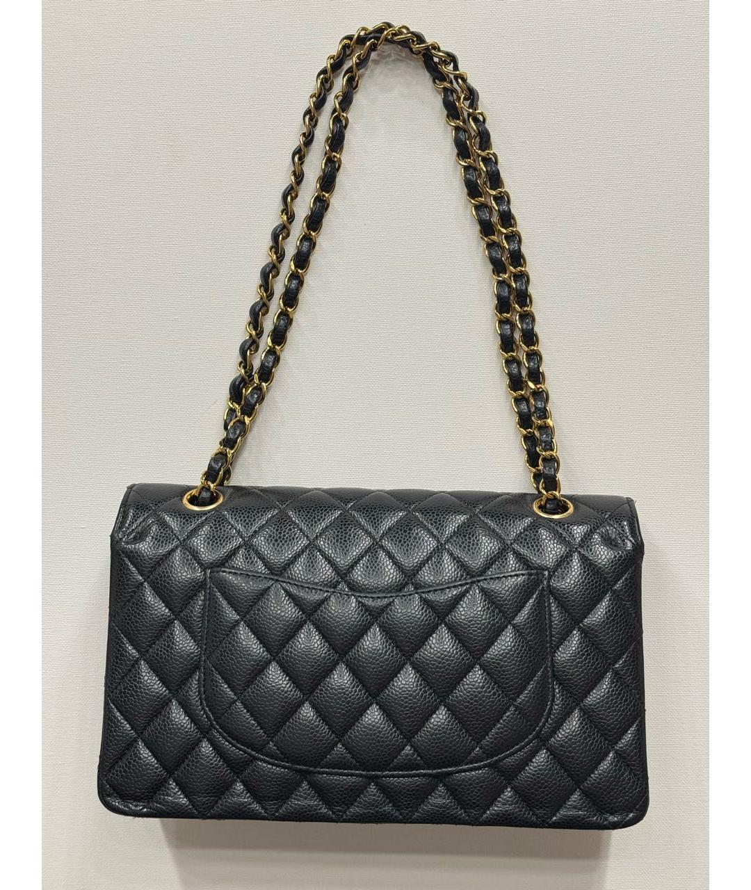 CHANEL Черная кожаная сумка через плечо, фото 3