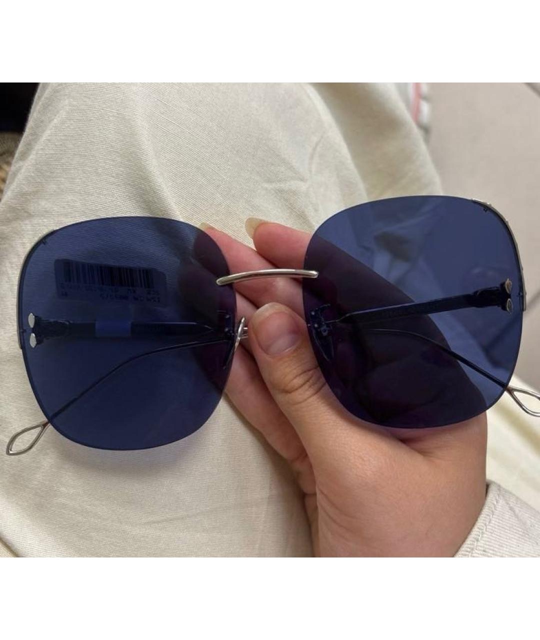 ISABEL MARANT Серебряные металлические солнцезащитные очки, фото 3