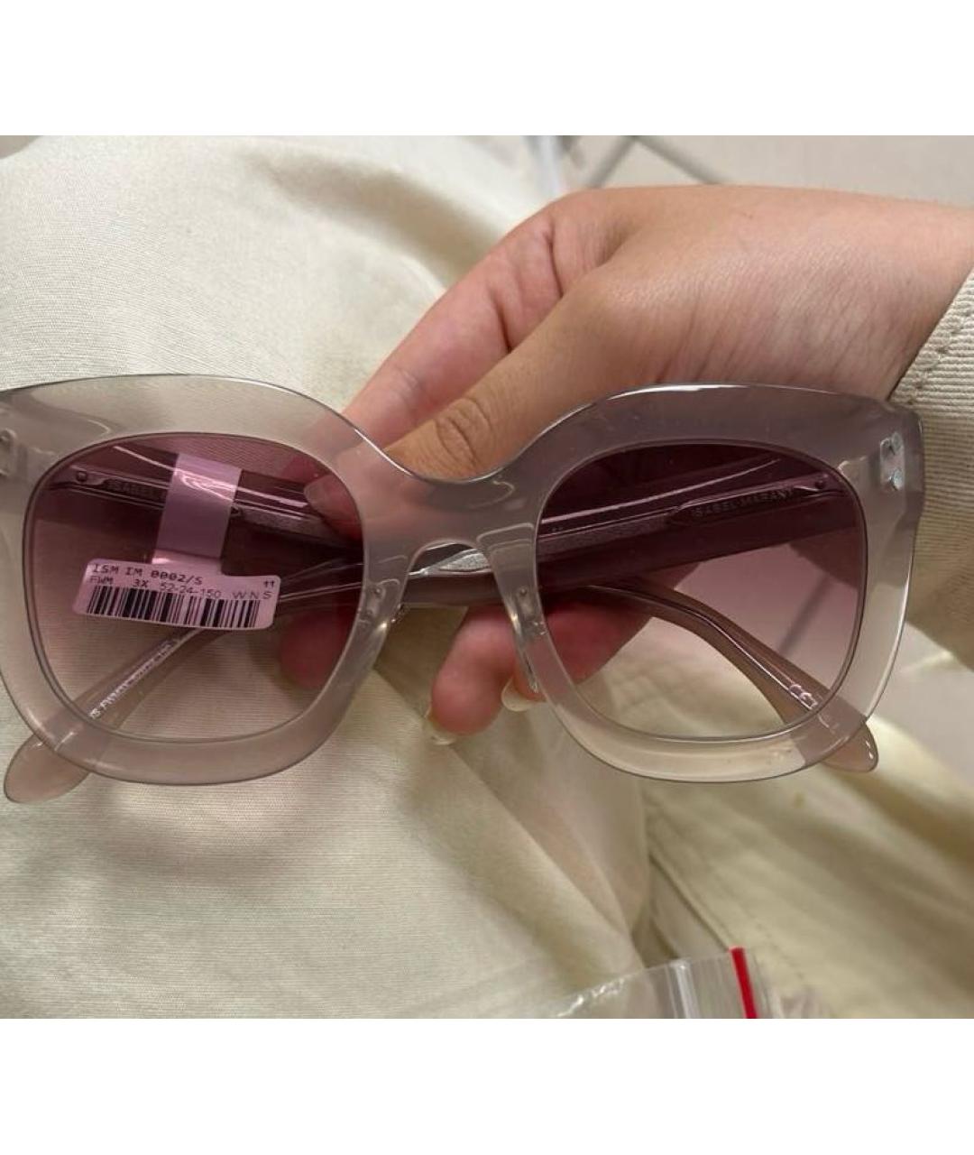 ISABEL MARANT Розовые пластиковые солнцезащитные очки, фото 3