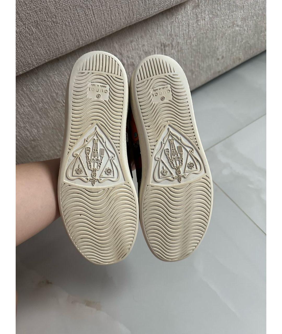 GUCCI Мульти кожаные кеды, фото 5