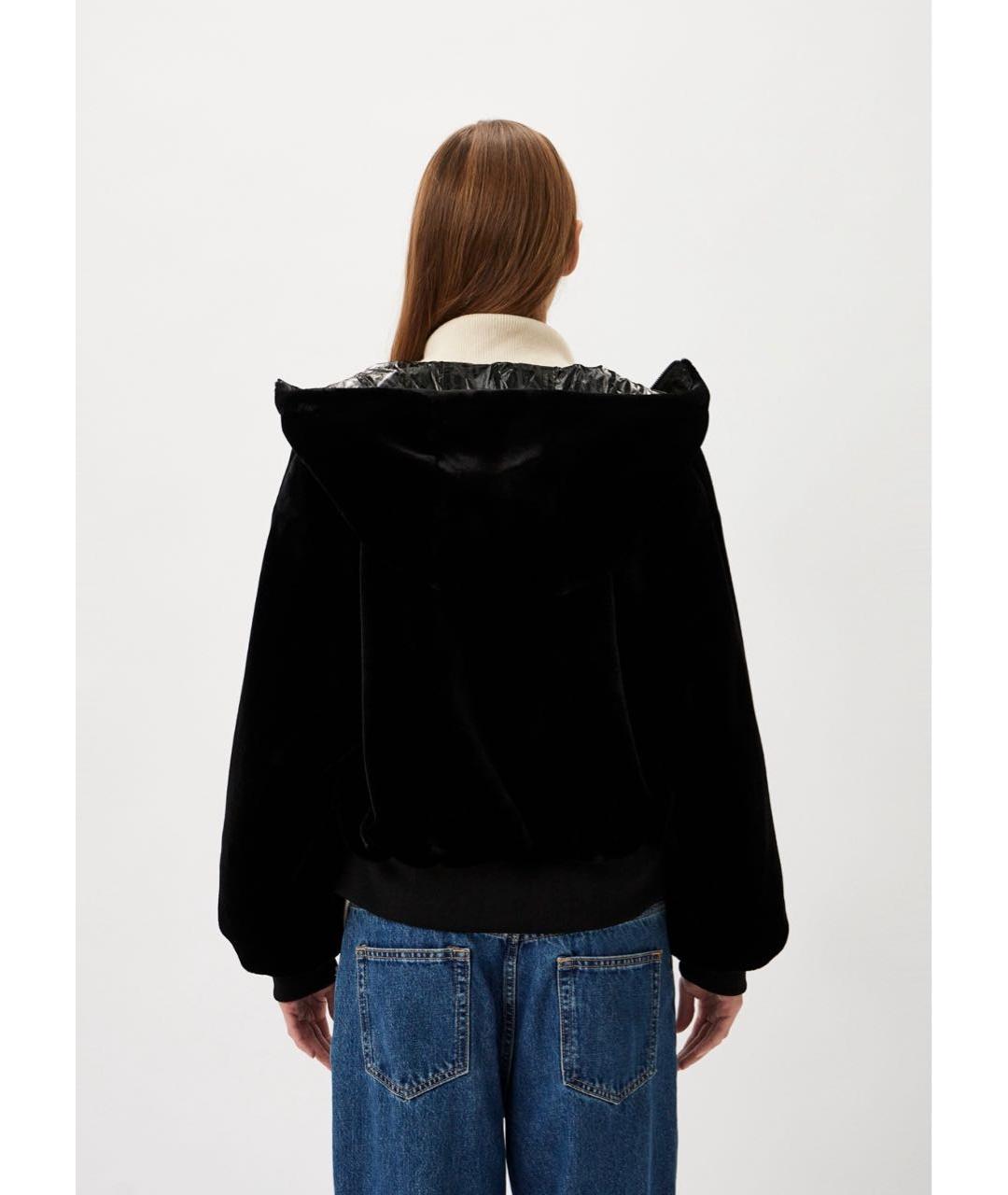 EMPORIO ARMANI Черная полиэстеровая куртка, фото 3