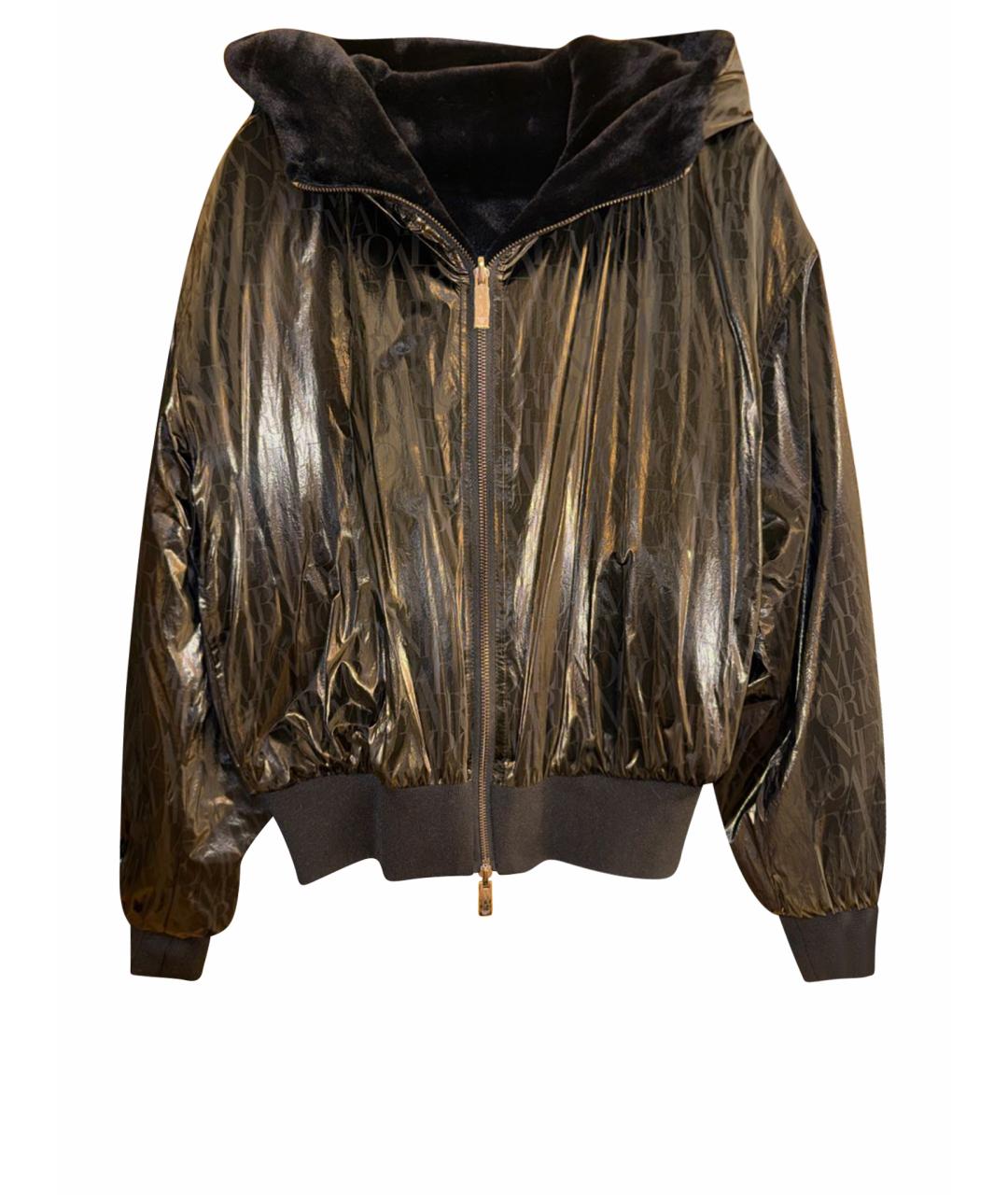 EMPORIO ARMANI Черная полиэстеровая куртка, фото 1