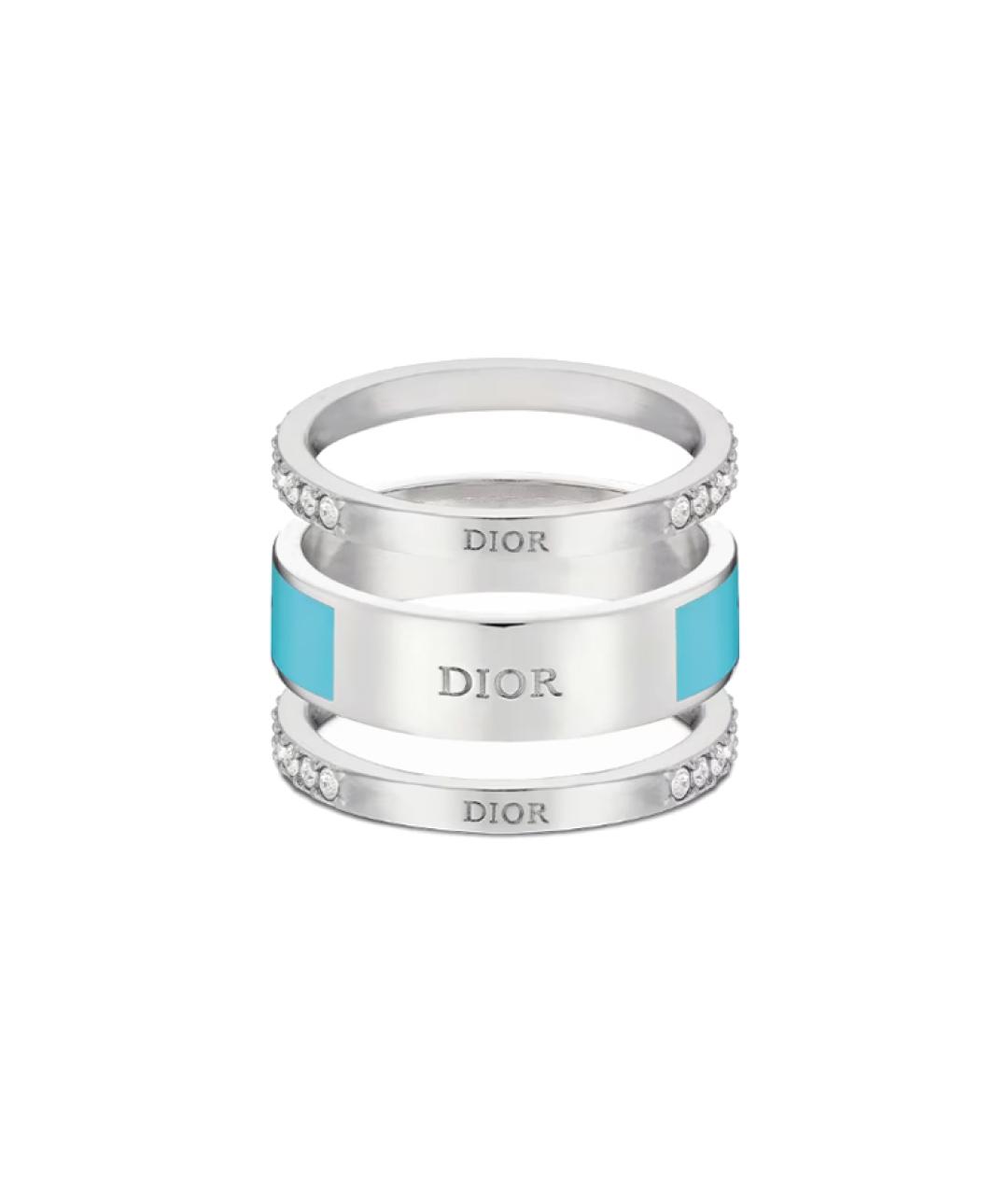 CHRISTIAN DIOR Серебряное металлическое кольцо, фото 3