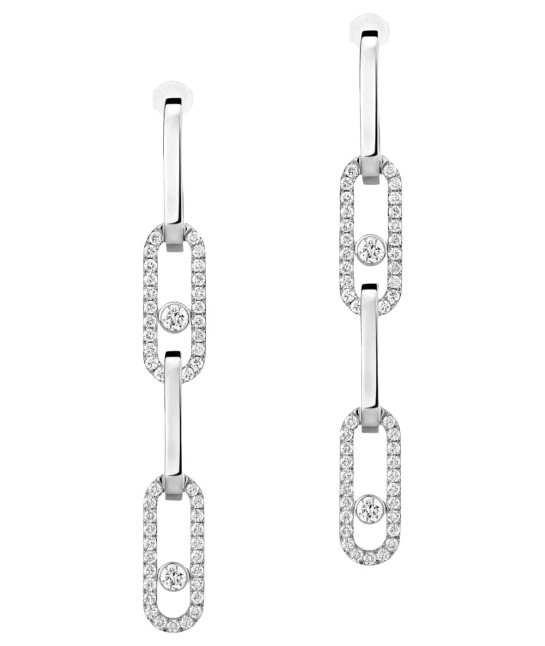 MESSIKA Серебряные серьги из белого золота, фото 1