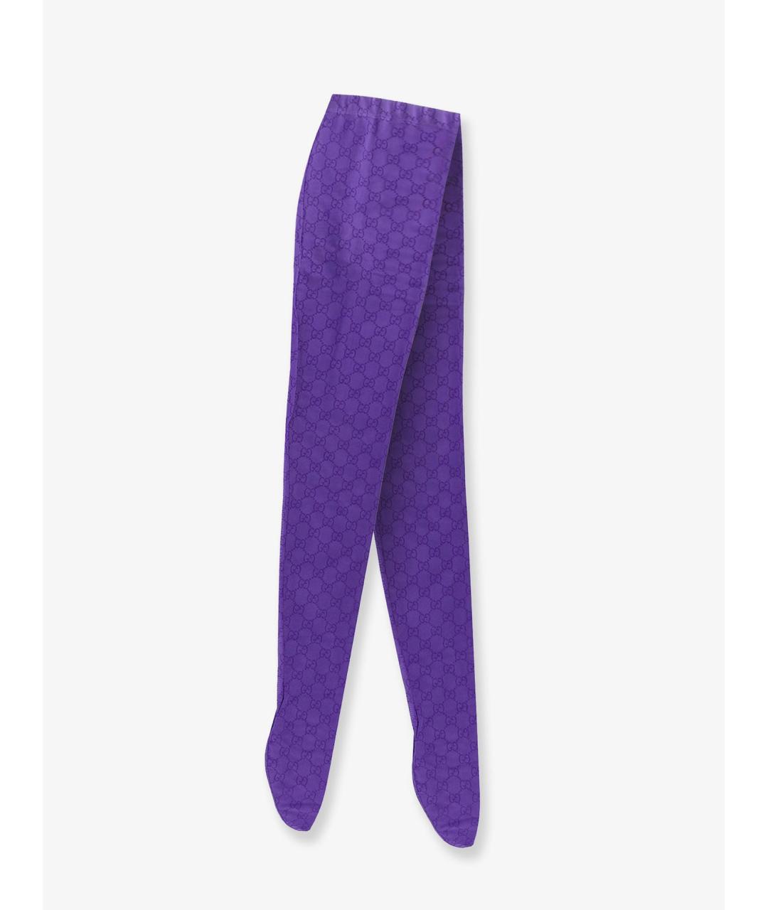 GUCCI Фиолетовые носки, чулки и колготы, фото 1