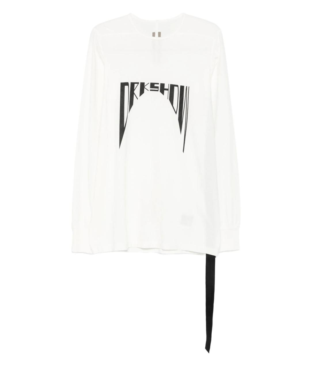 RICK OWENS DRKSHDW Белая хлопковая футболка, фото 1