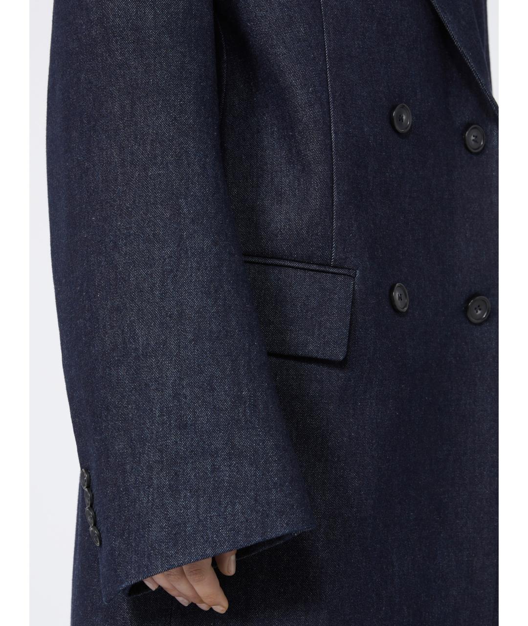 SPORTMAX Синий хлопковый жакет/пиджак, фото 6