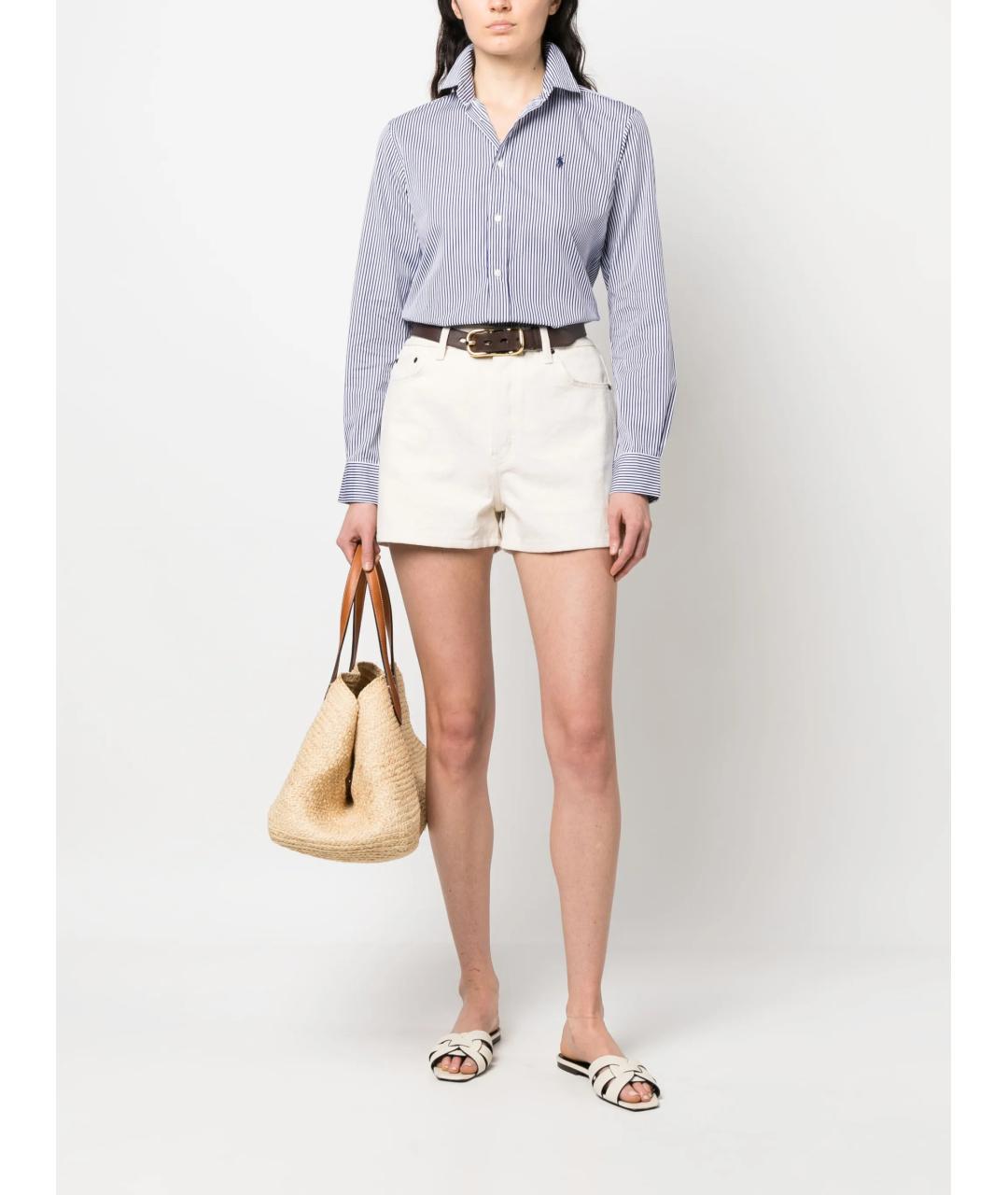 POLO RALPH LAUREN Синяя хлопковая рубашка, фото 2