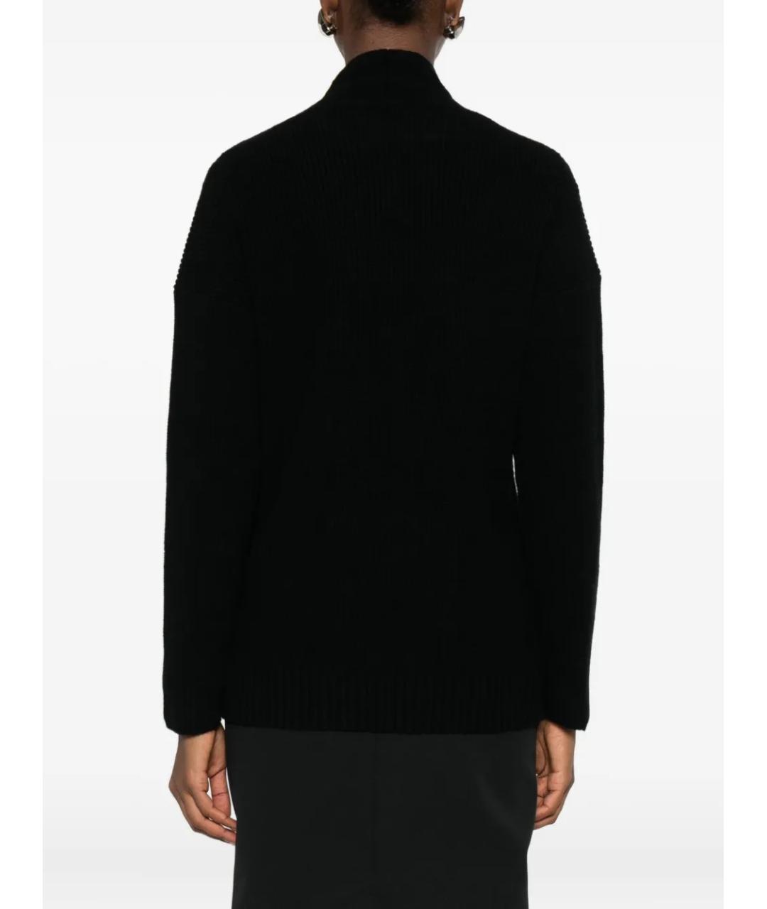 MAX MARA STUDIO Черный шерстяной кардиган, фото 4