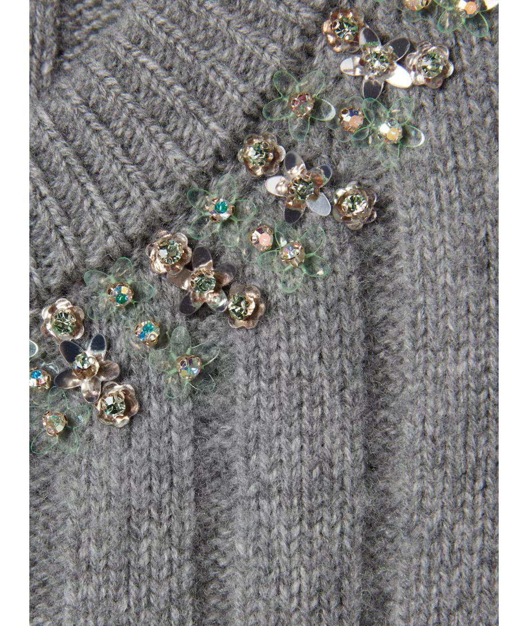 GUCCI Серый шерстяной джемпер / свитер, фото 6