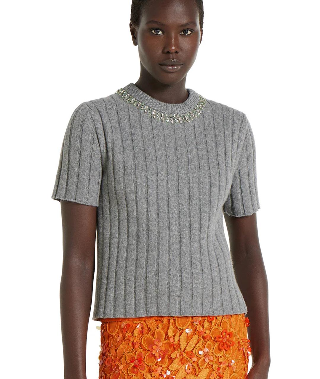 GUCCI Серый шерстяной джемпер / свитер, фото 3