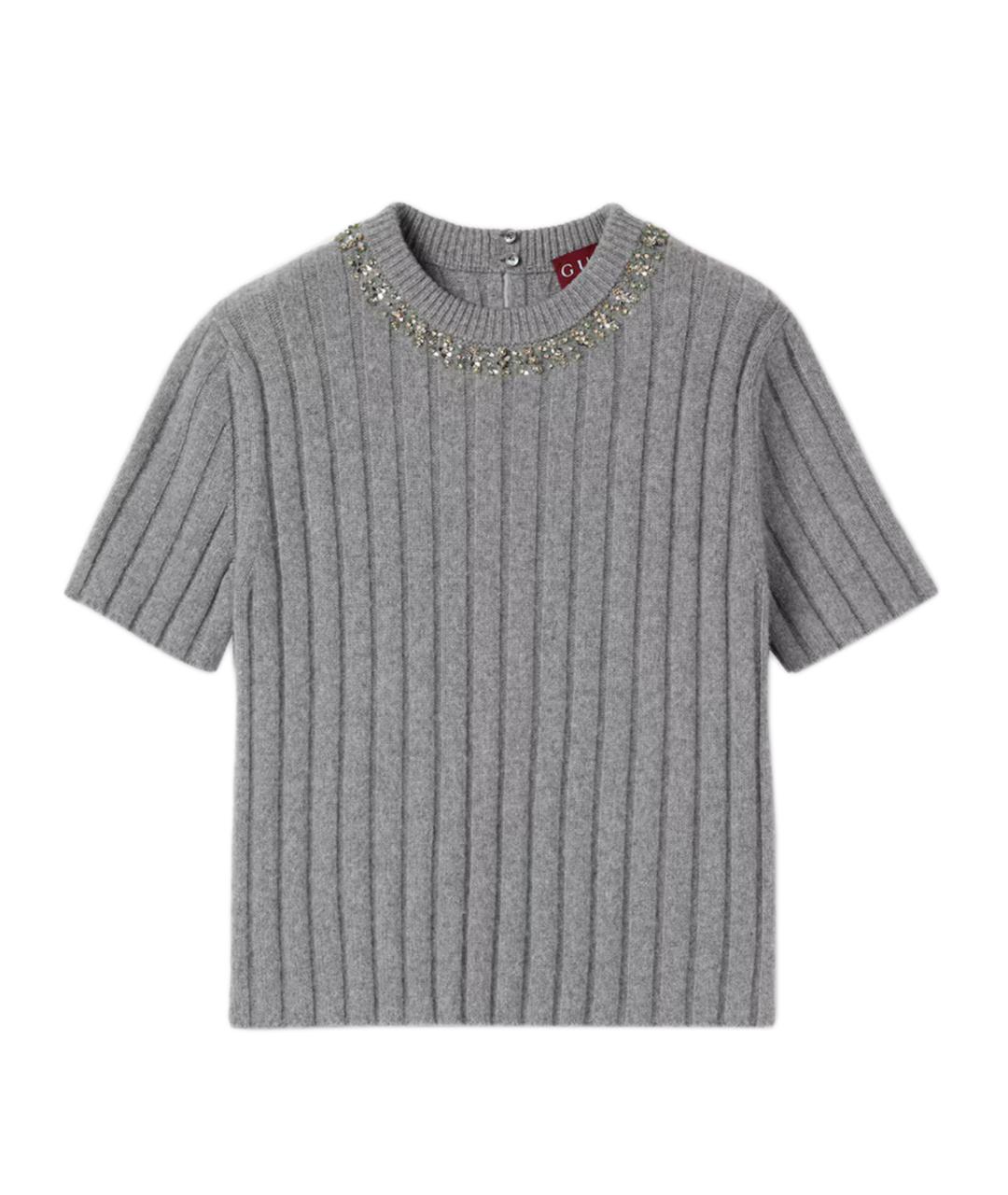 GUCCI Серый шерстяной джемпер / свитер, фото 1